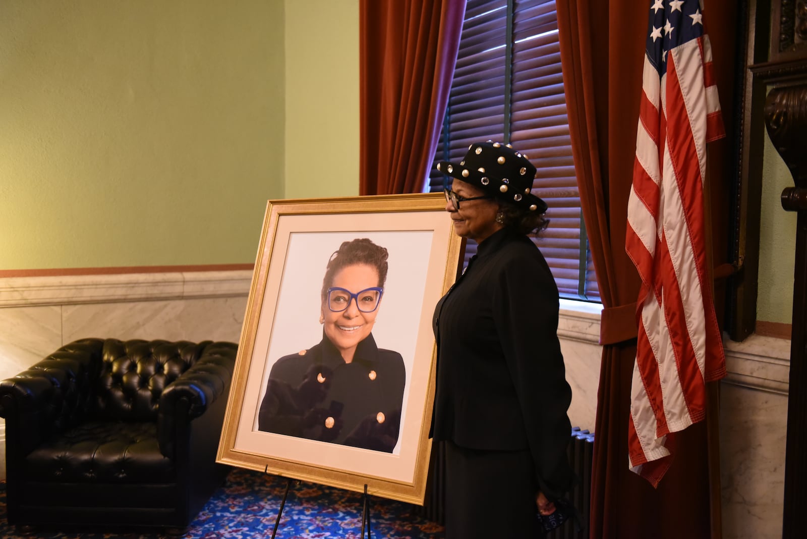 This week, a portrait of former state Senator and Mayor of Dayton Rhine McLin was unveiled in the Minority Conference Room of the Ohio Statehouse. (CONTRIBUTED)