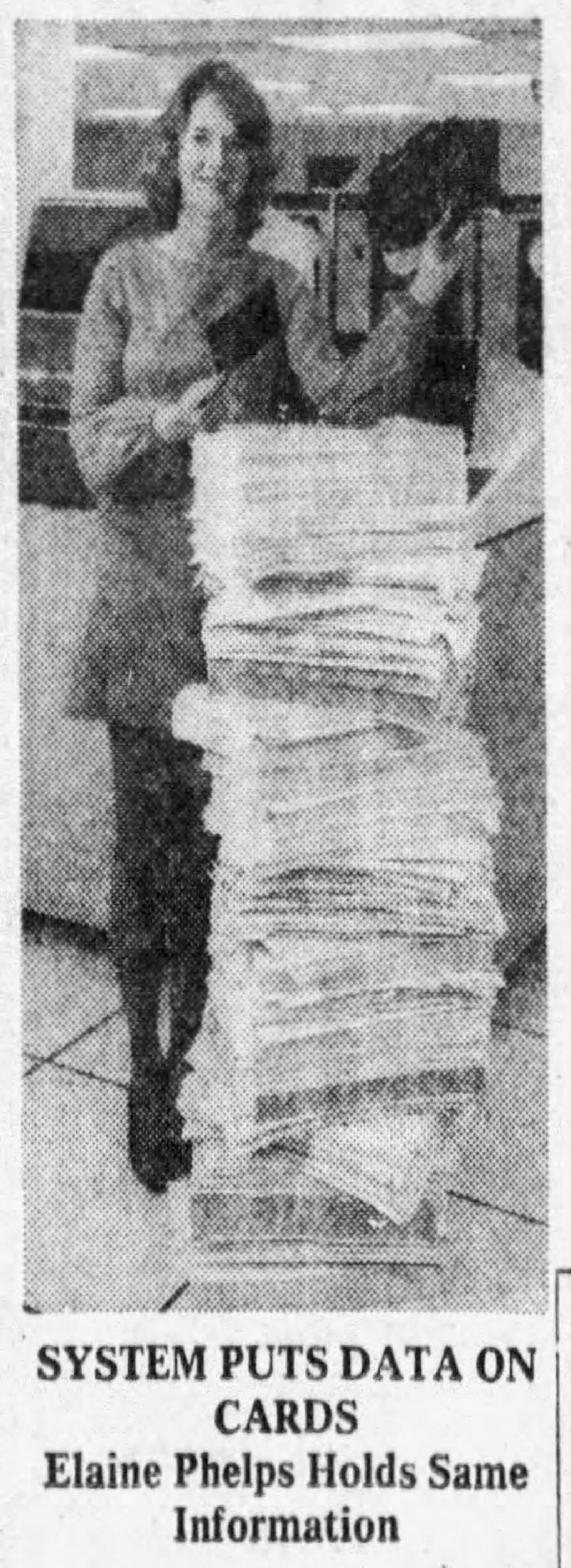 Sept. 14, 1975: NCR's Microfiche system cuts office paper jams. DAYTON DAILY NEWS ARCHIVES