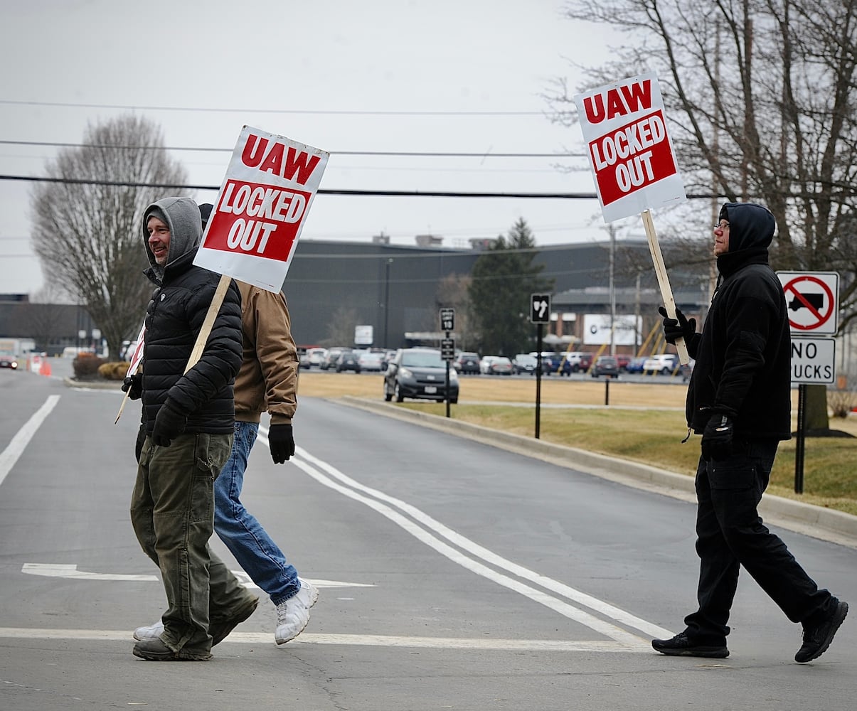 PHOTOS: Nearly 300 workers locked out of Troy Collins plant