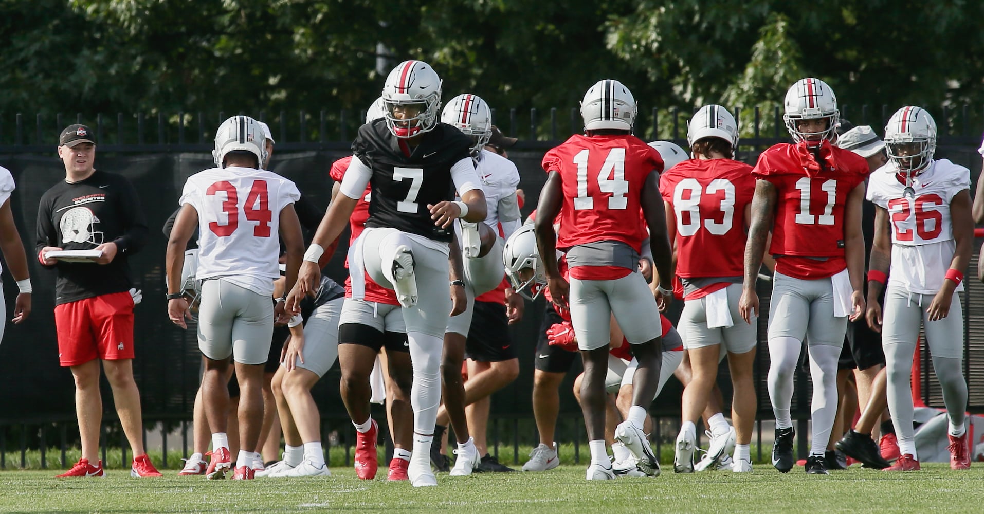 Ohio State practice