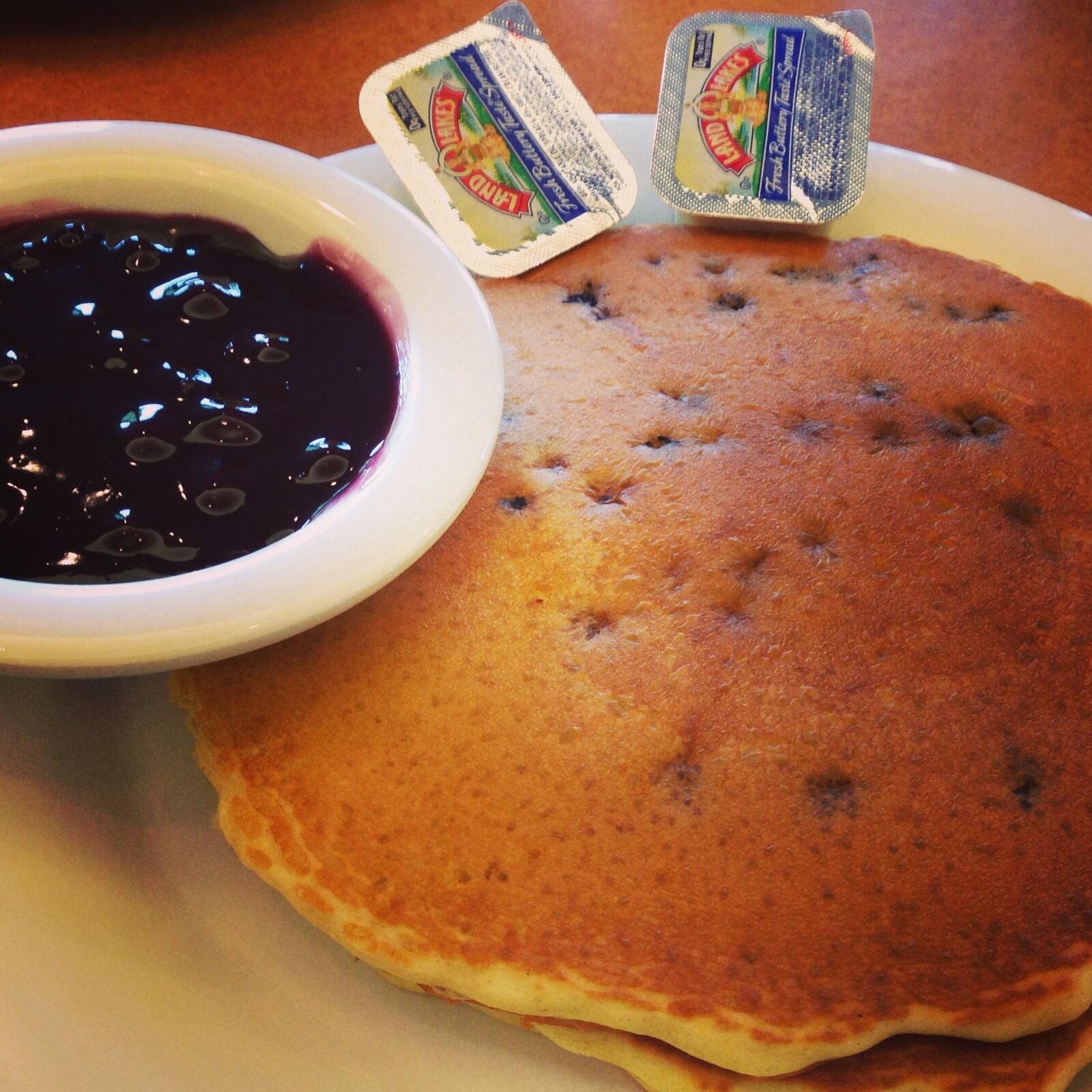 Blueberry pancakes are a favorite at the Golden Nugget Pancake House in Kettering. CONTRIBUTED