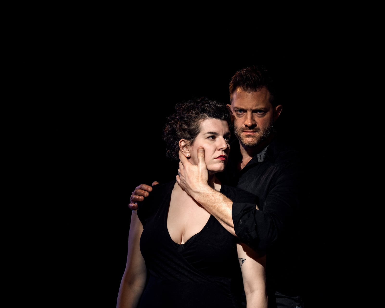 Bess Kaye (Lady Macbeth) and Andrew Mitakides (Macbeth) will appear in Gem City Groundlings production of "Macbeth" in June. Photo by Matt Silver