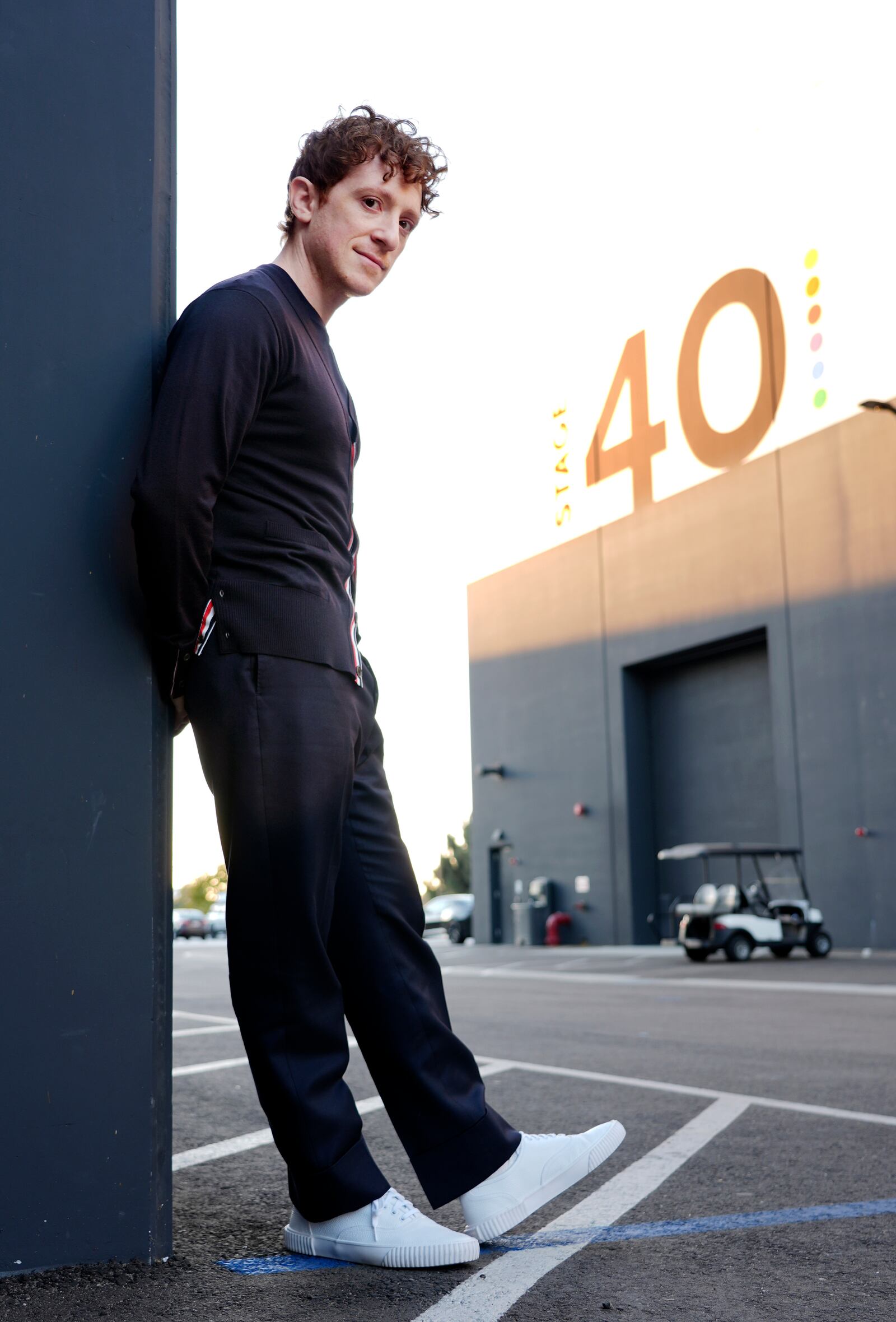 Actor Ethan Slater poses for a portrait on Friday, Nov. 8, 2024, at Universal Studios in Universal City, Calif. (AP Photo/Chris Pizzello)