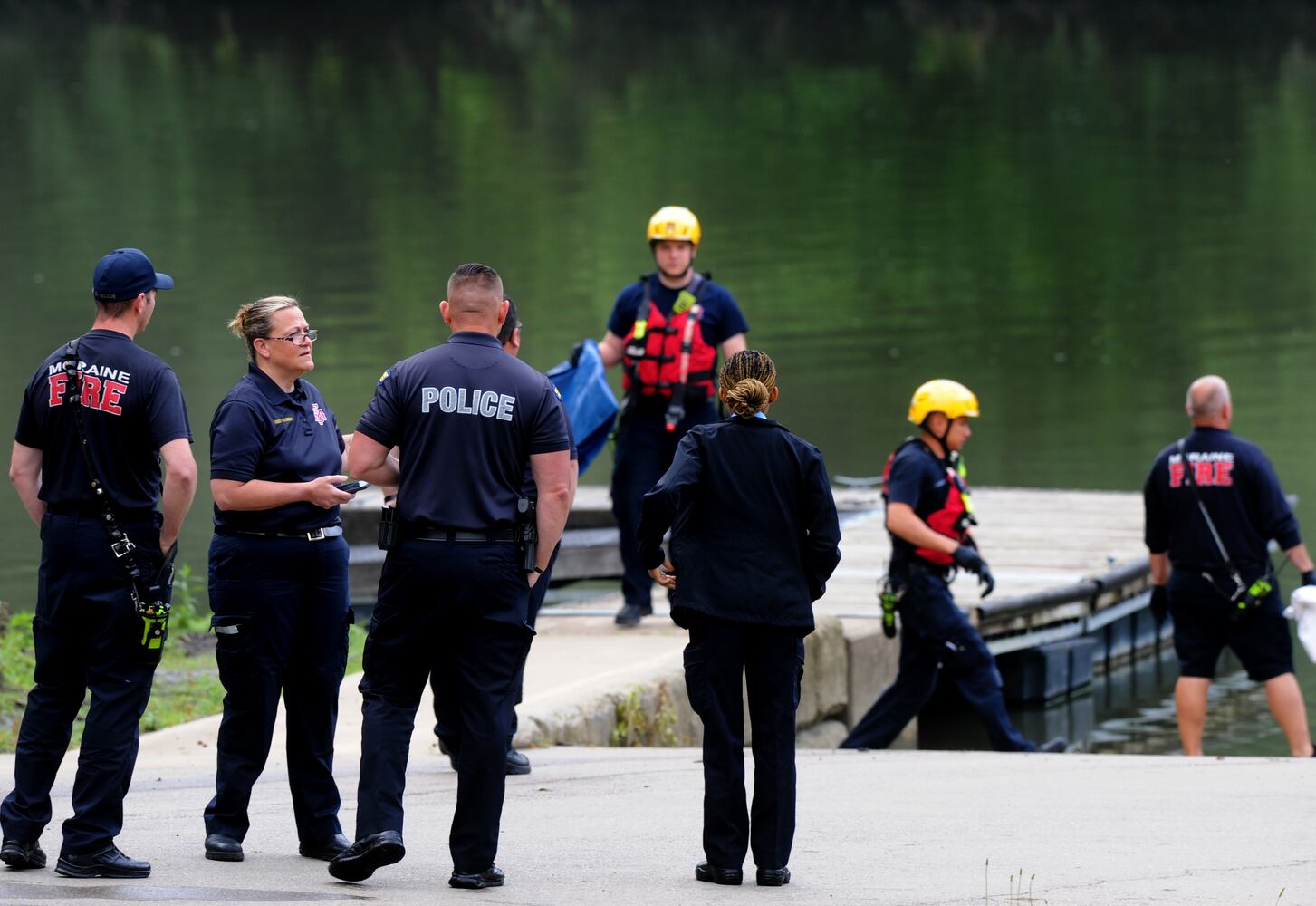 body in river Moraine