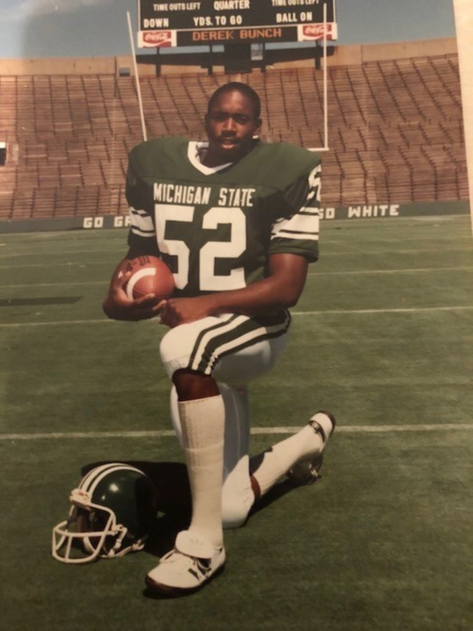 Derek Bunch at Michigan State. CONTRIBUTED