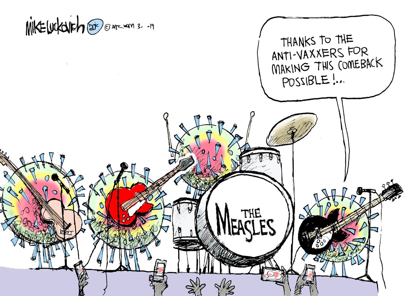 Week in cartoons: Security clearance, measles and more