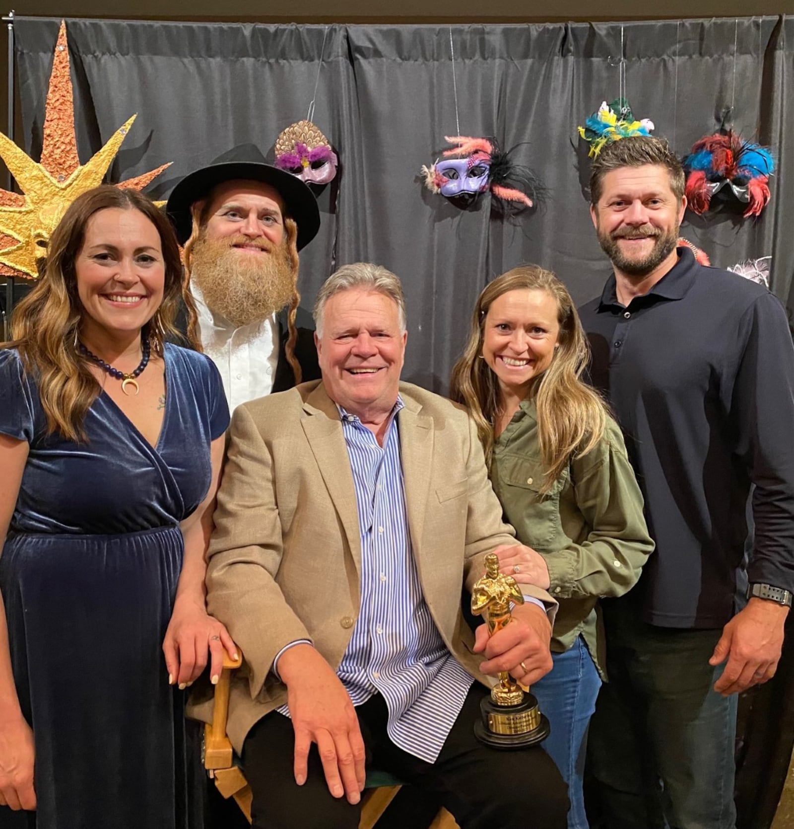 Ken Kettering with his kids Leah, Kyle (the Fiddler Rabbi), Krista and Tyler at Legacy Christian in Xenia for "Fiddler on the Roof" on April 22. CONTRIBUTED