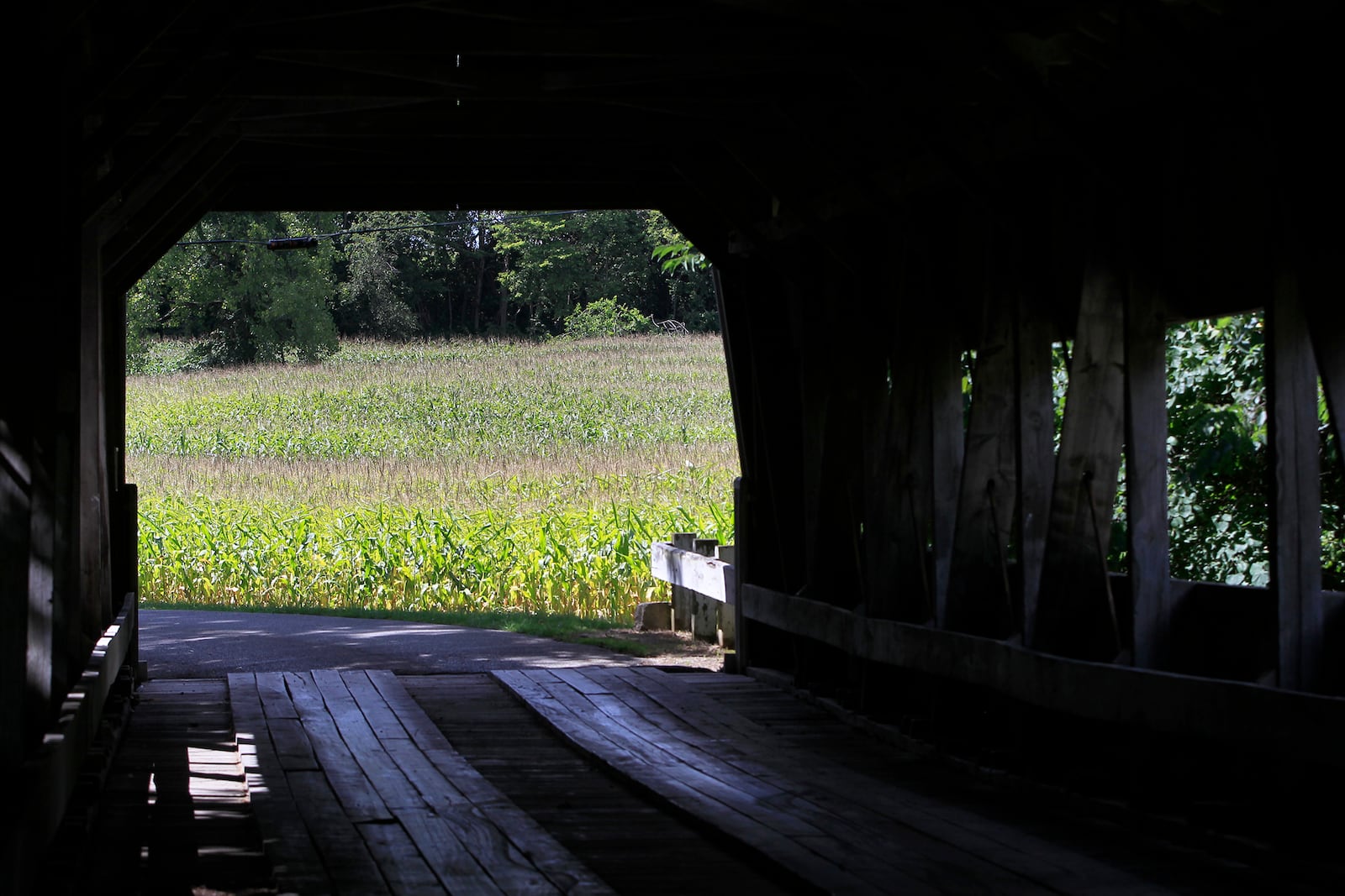 Preble County's covered bridges, built between 1829 and 2012, are scattered in quaint communities and along rural roads that wind through corn and soybean fields. LISA POWELL / STAFF