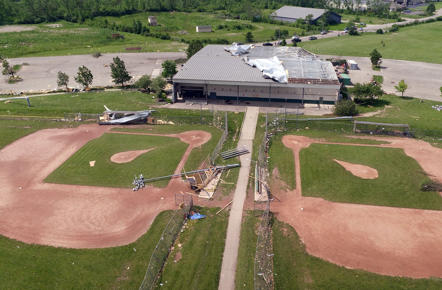 PHOTOS: Action Sports Center working on rebuild following tornado