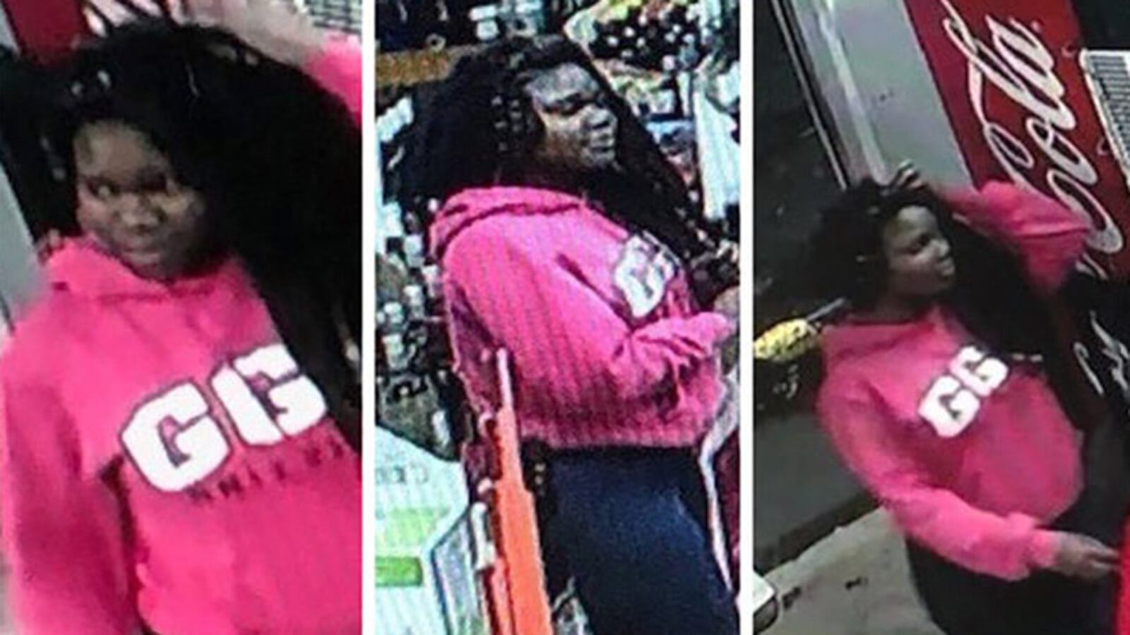 New photos released by Atlanta police show Alexis Crawford inside a business at 595 Ralph David Abernathy Boulevard in southwest Atlanta before she disappeared.