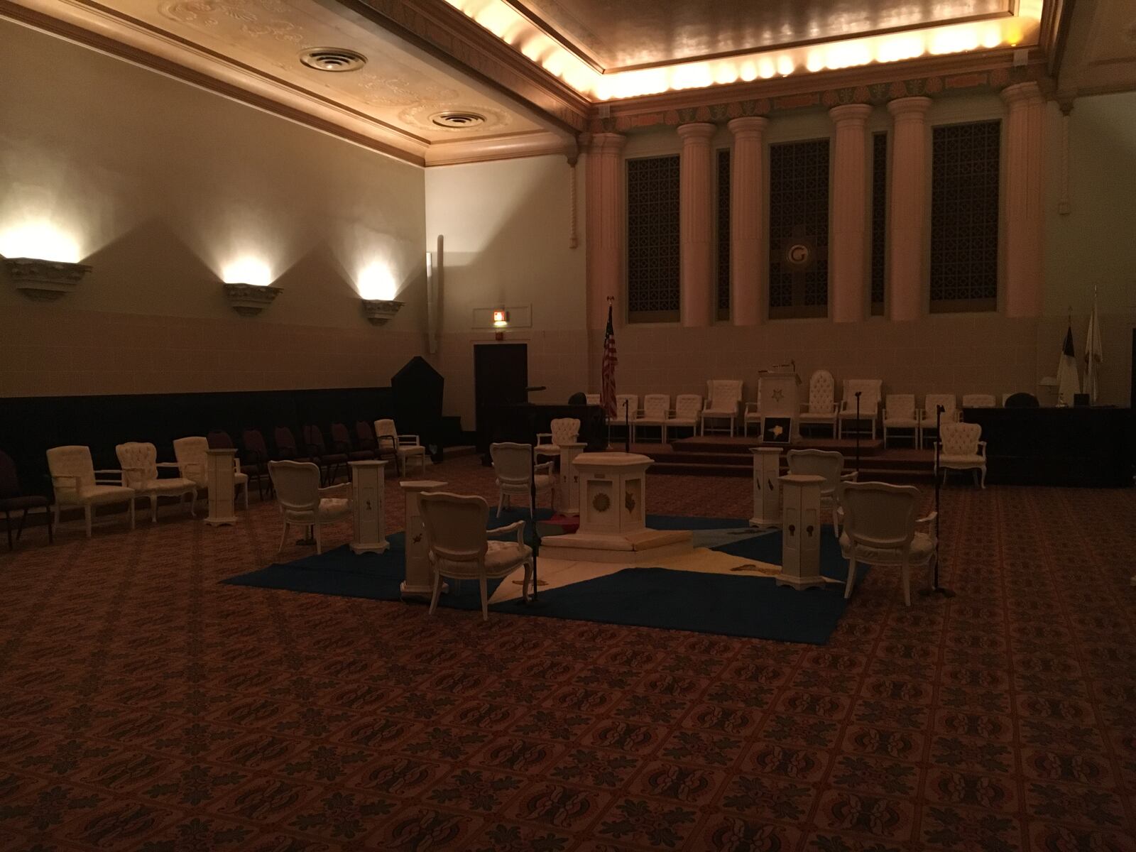 One of the many meeting rooms at the Dayton Masonic Center.