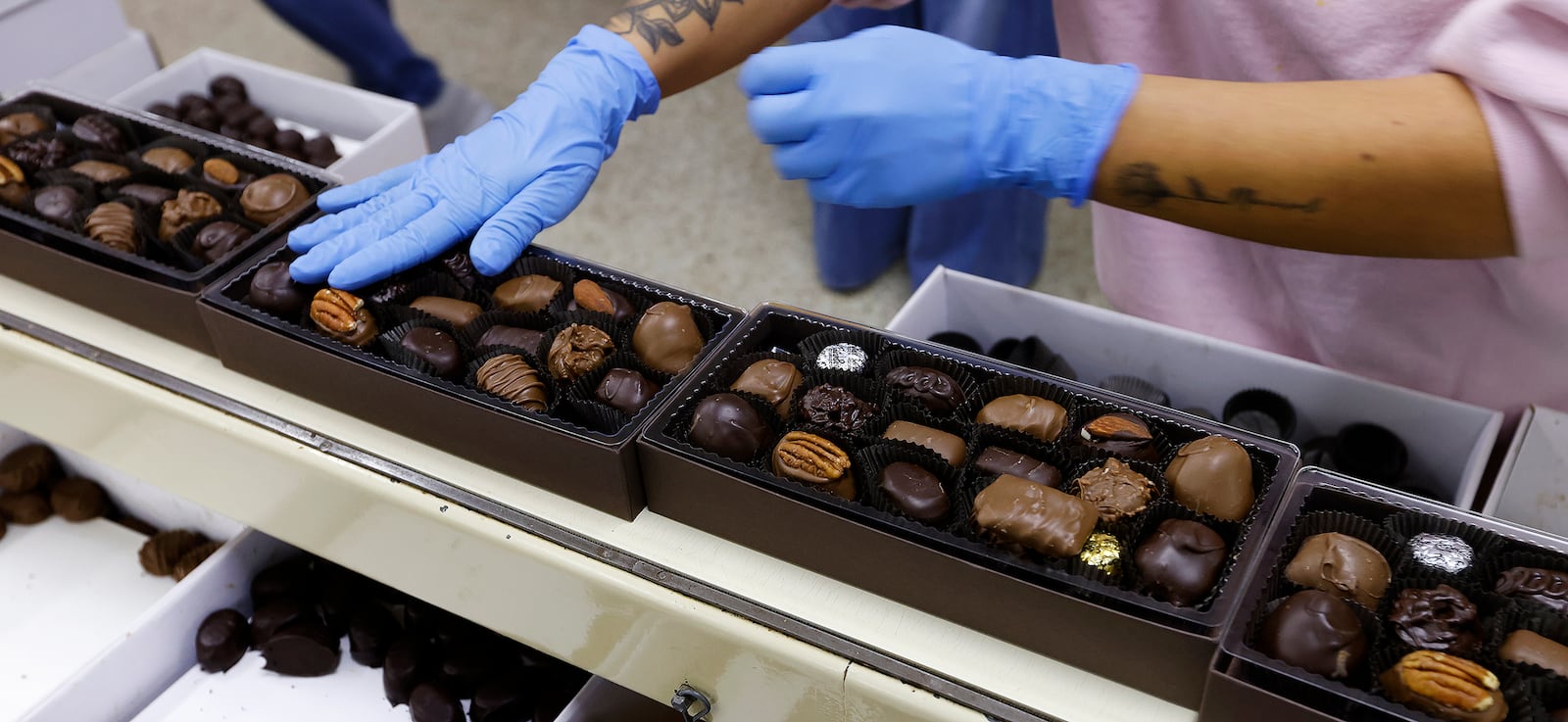 Candy production is in full swing at Esther Price Candies for the upcoming Valentine's Day and Easter holidays. MARSHALL GORBY\STAFF