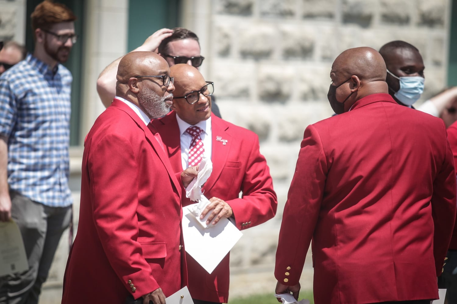 PHOTOS: Sculpture at WSU honors African-American fraternities, sororities