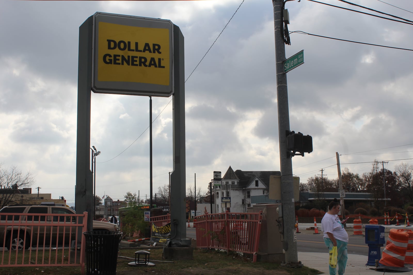 A sign outside the Dollar General store on Salem Avenue in Dayton. CORNELIUS FROLIK / STAFF