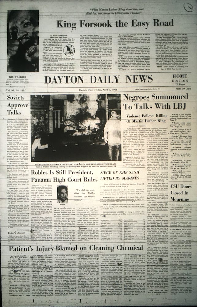 News pages tell MLK assassination story