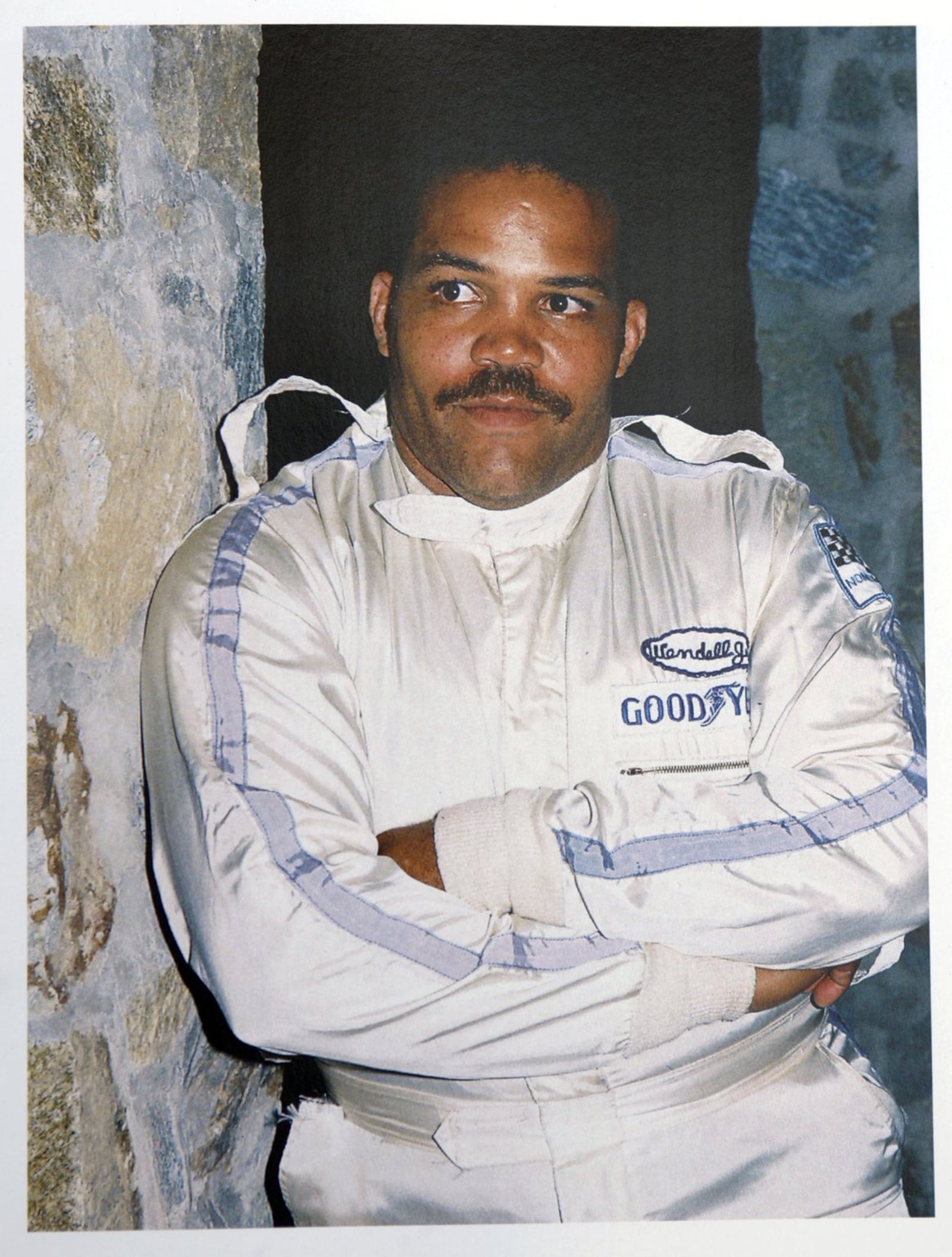 Auto racer Steve Ross in his driver’s suit. DDN FILE.