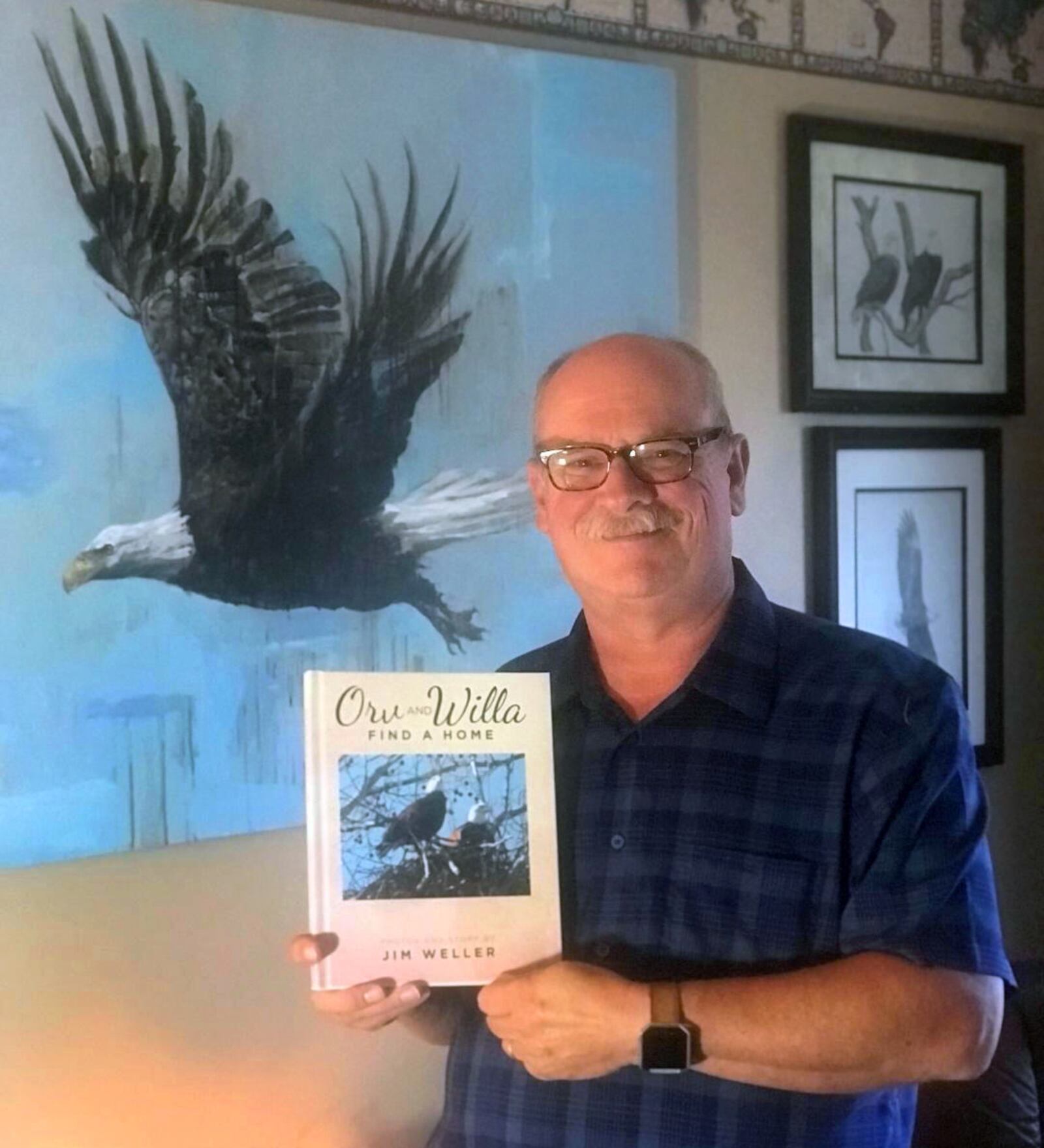 Jim Weller has written a children's book about Carillon Park's resident bald eagles. "Orv and Willa Find A Home," can be purchased on Amazon. CONTRIBUTED PHOTO