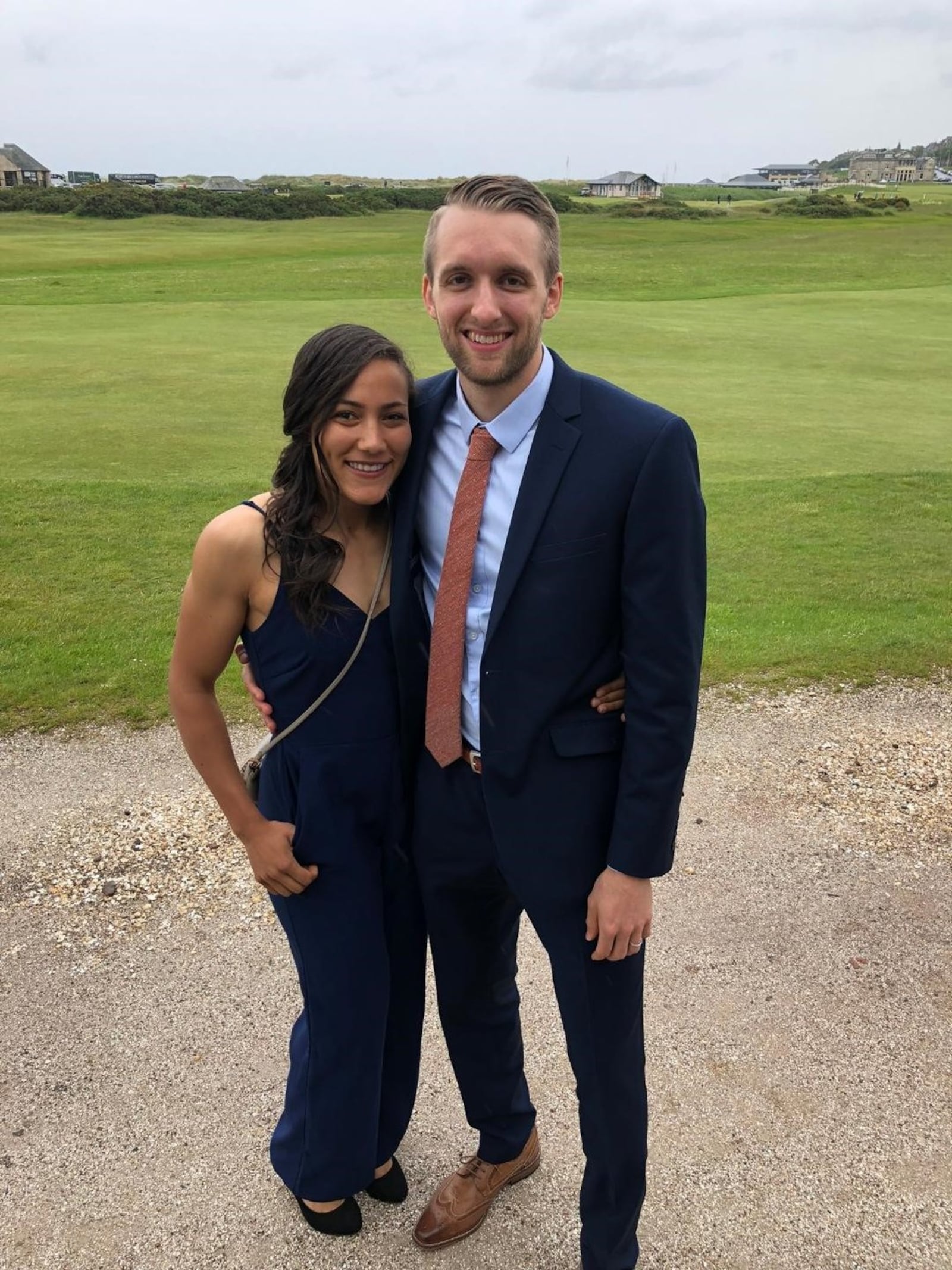 Former Wright State basketball standout Matt Vest with his wife Samantha. At WSU, her maiden name was Samantha Wilson and she played soccer for the Raiders. She is due to give birth to their first child March 27. CONTRIBUTED