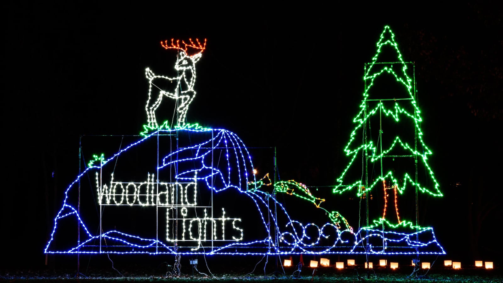 The Woodland Lights, located in Countryside Park, 895 Miamisburg-Centerville Road, in Washington Twp. is one of the longest-running and most popular annual lights festivals in the Miami Valley area. TOM GILLIAM / CONTRIBUTING PHOTOGRAPHER