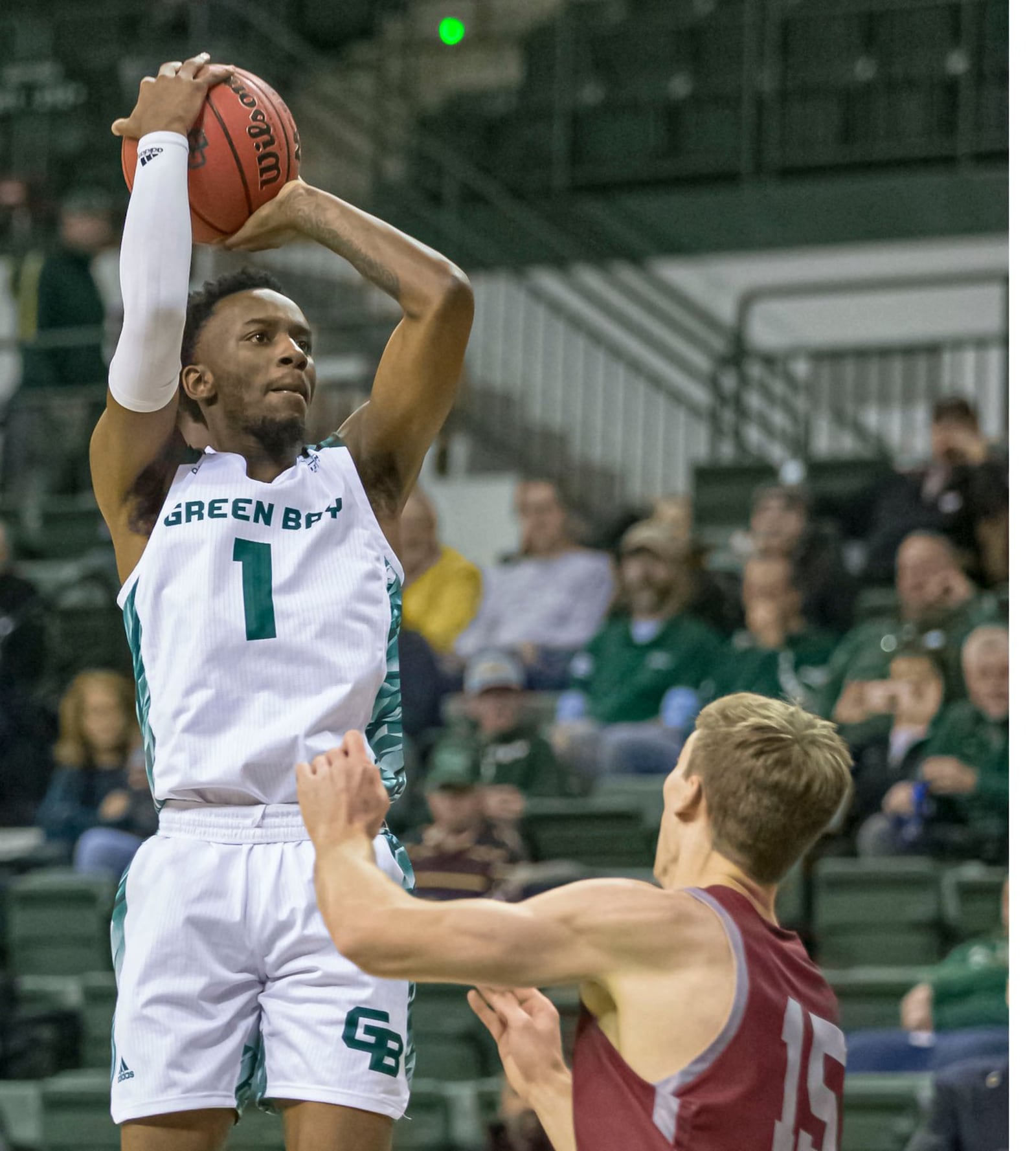 Trotwood-Madison High School grad and Wisconsin-Green Bay freshman Amari Davis is averaging 15.3 points and has been named the Horizon League freshman of the week three times. GREEN BAY ATHLETICS PHOTO