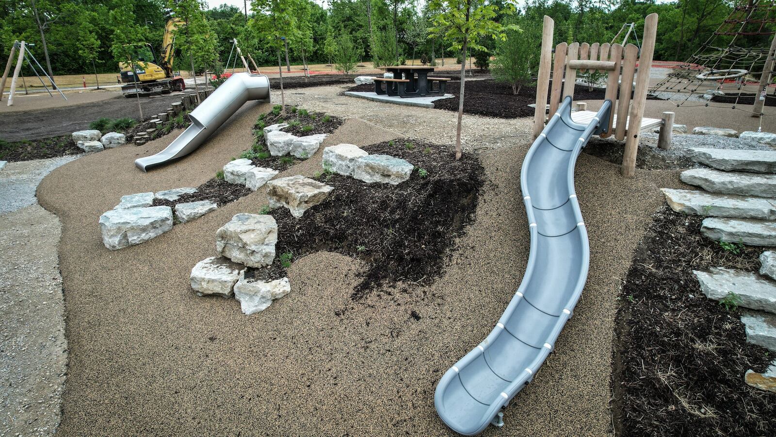 Kettering's new $2.48 million Gentile Nature Park is in the final stages of being completed. JIM NOELKER/STAFF