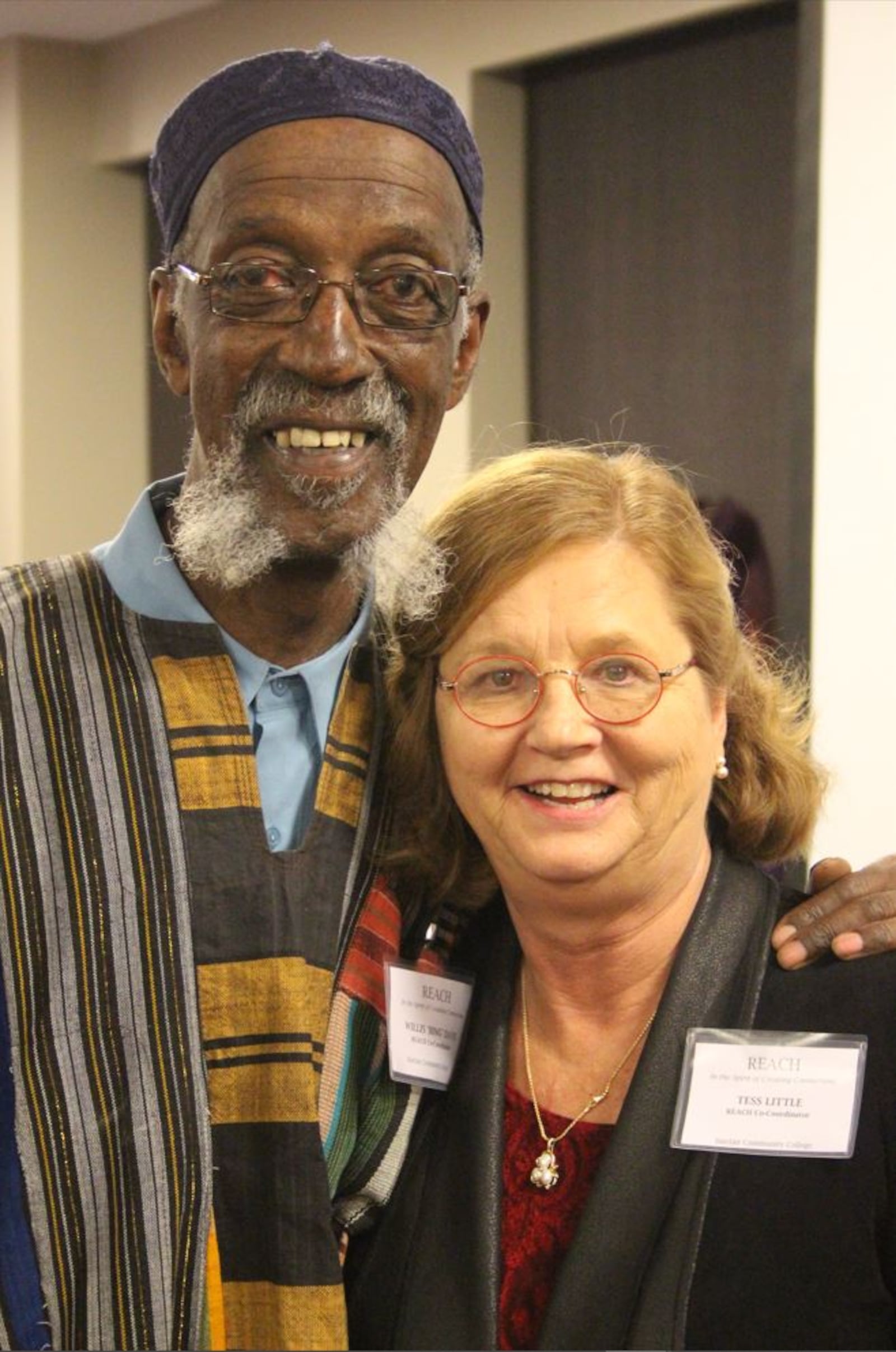 For 20 years, artists Tess Little and Willis "Bing" Davis co-coordinated the REACH Across Dayton Conference at Sinclair Community College. Says Little:” I love him with all my heart.” CONTRIBUTED