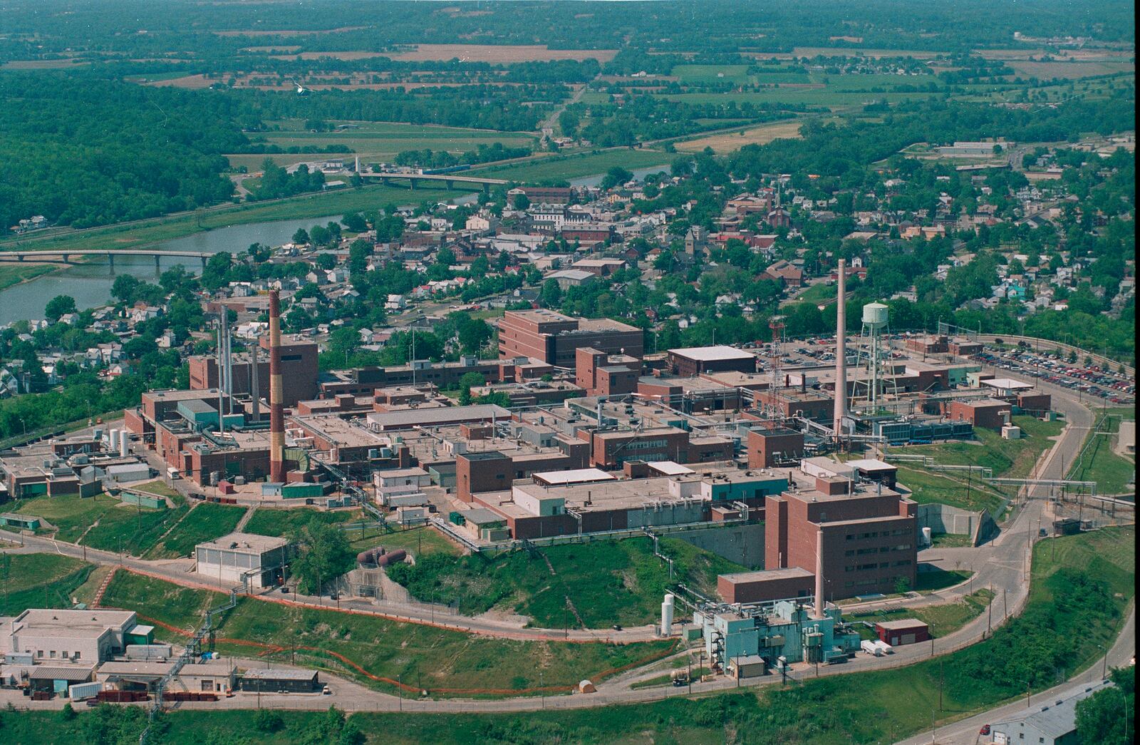 1993 Aerial views of Mound Laboratories in Miamisburg, a few years before the facility was closed.   TY GREENLEES / STAFF