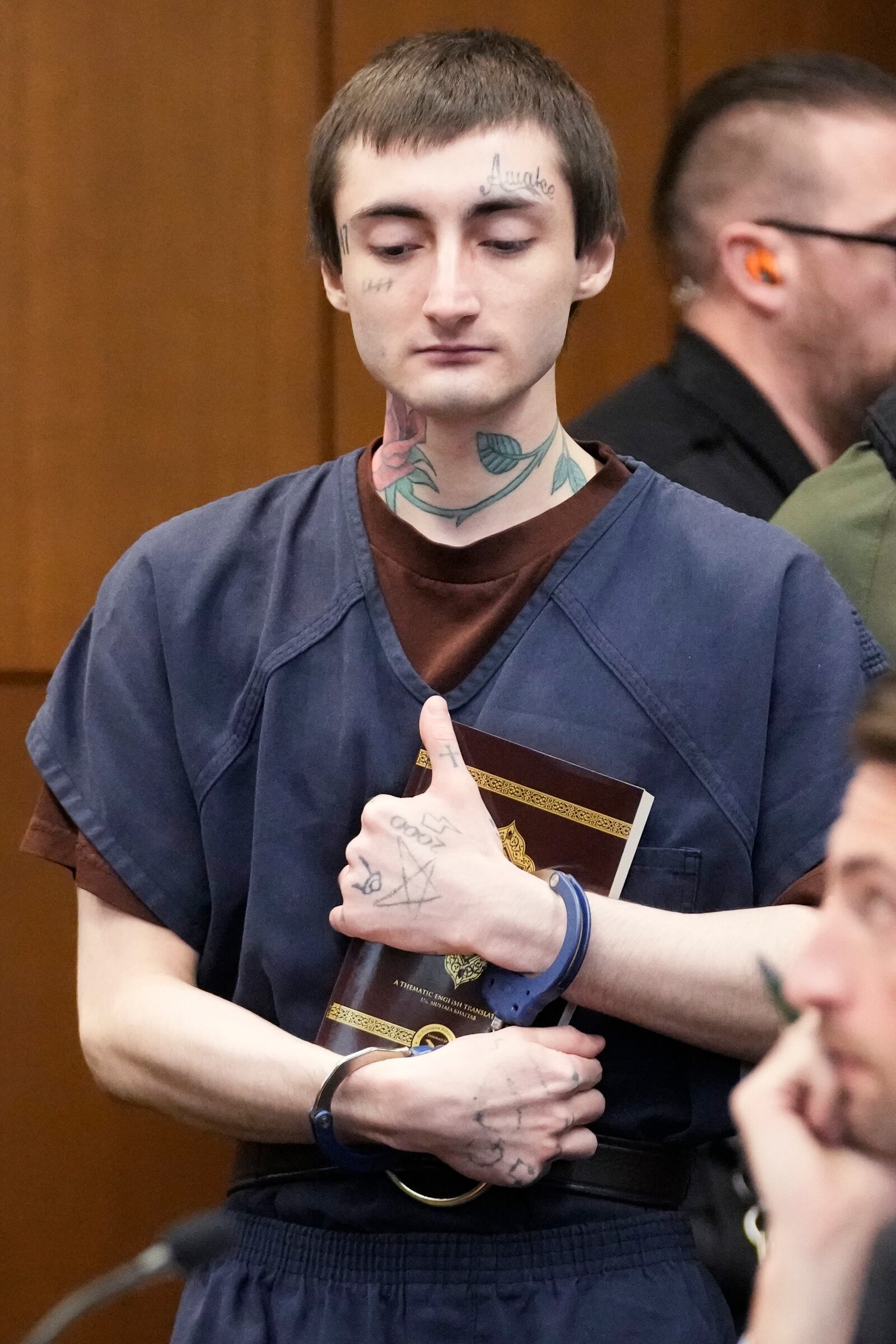 Robert E. Crimo III before Judge Victoria A. Rossetti during a case management and ruling on motions at the Lake County Courthouse, Waukegan, Ill., Wednesday, Dec. 18, 2024. (AP Photo/Nam Y. Huh, Pool)