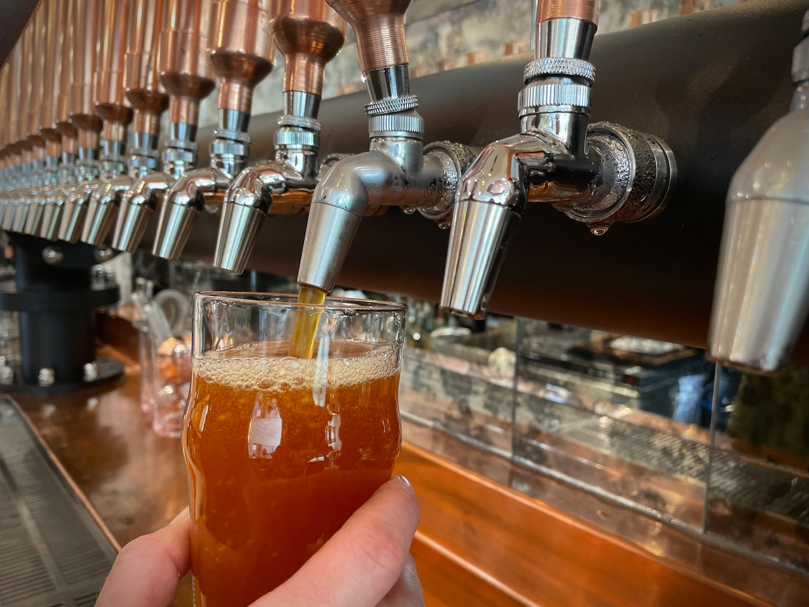 Entropy Brewing Co., a brewpub in Miamisburg featuring an indoor playground, outdoor patio and a speakeasy, is opening to the public Wednesday, July 3. NATALIE JONES/STAFF