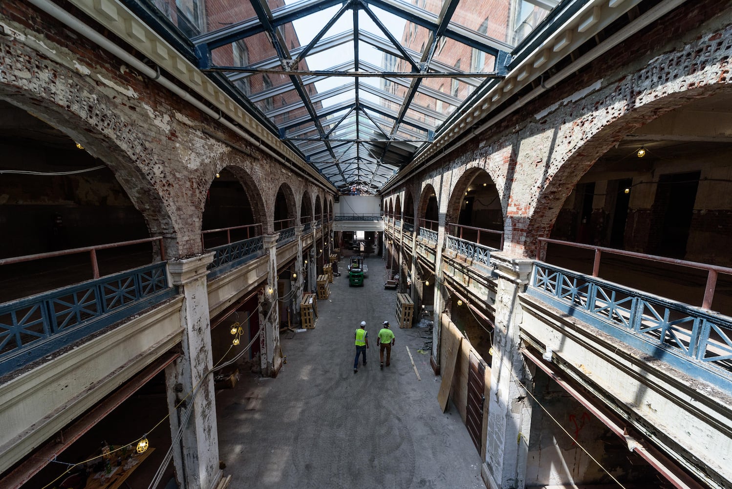 PHOTOS: A look at Phase 2 construction progress of the Dayton Arcade's North Arcade