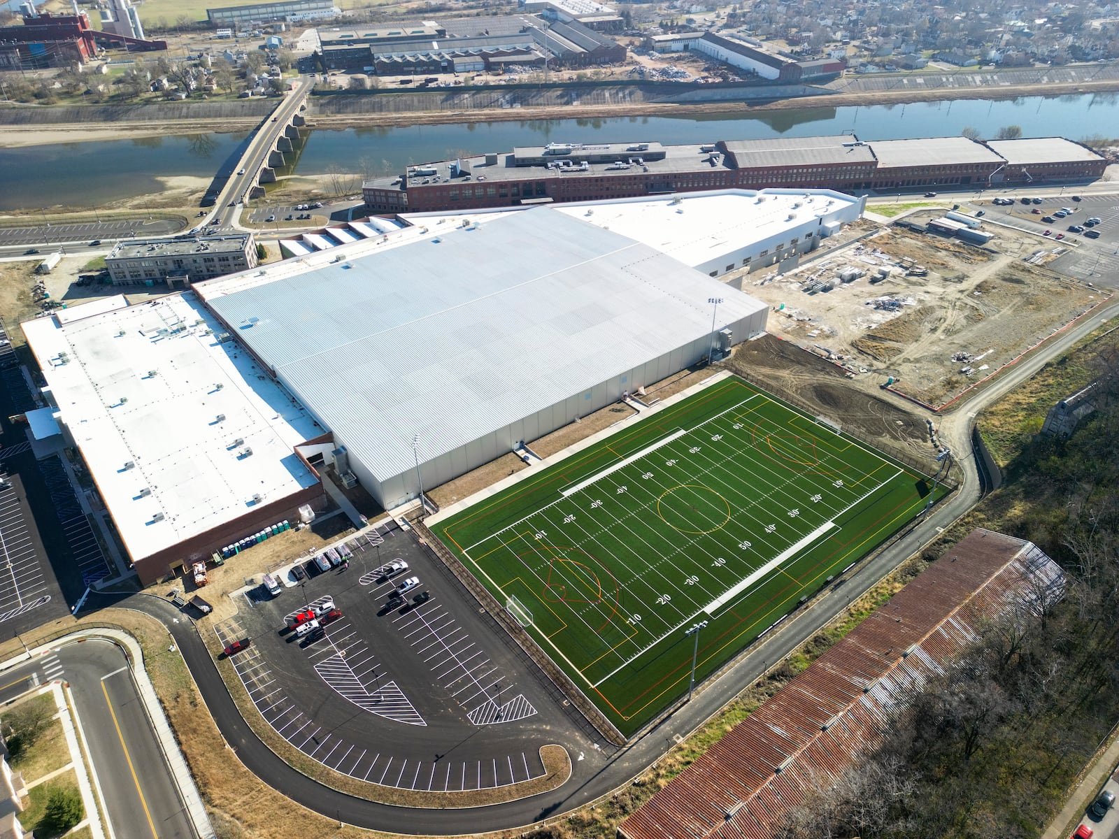 Construction continues at Spooky Nook Sports Champion Mill Wednesday, Nov. 23, 2022 in Hamilton. NICK GRAHAM/STAFF