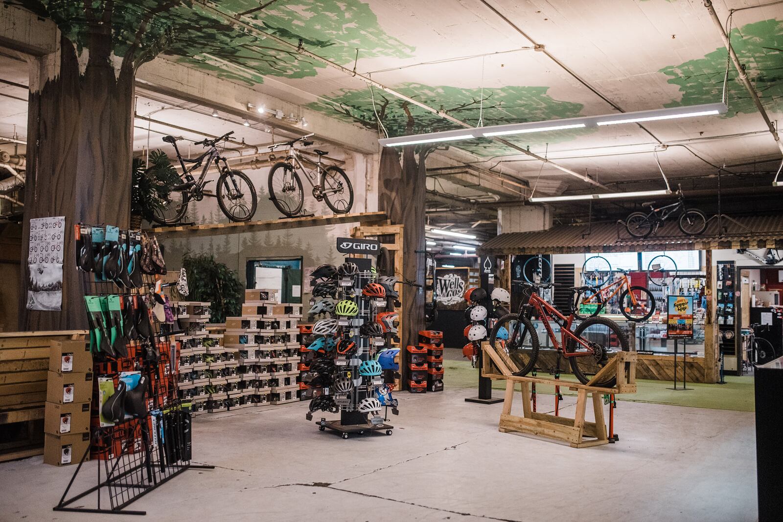 Mike's Indoor Bike Park in Dayton is offering free three-month layaway in its retail shop. CONTRIBUTED