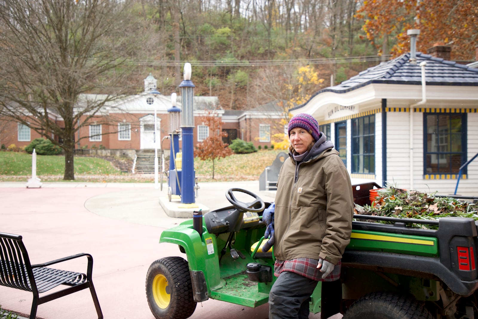 Jen, groundskeeper at Carillon Park, 2024. Credit: Brandon Berry