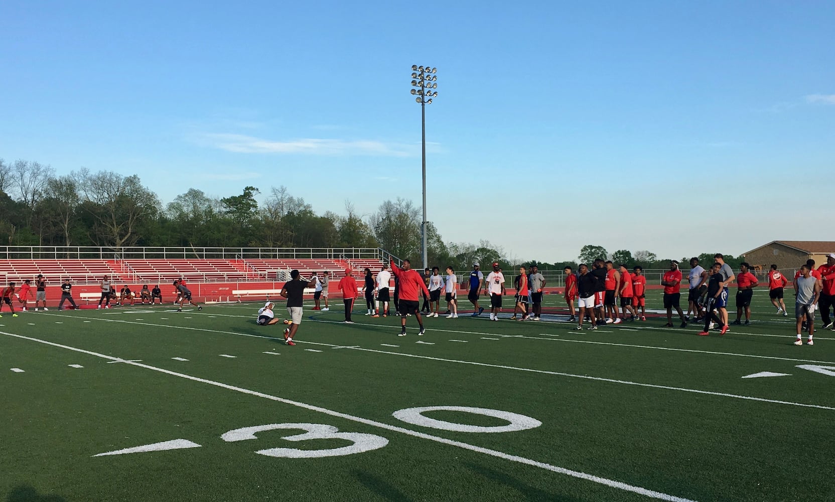 Area high schools host college football scouting combine