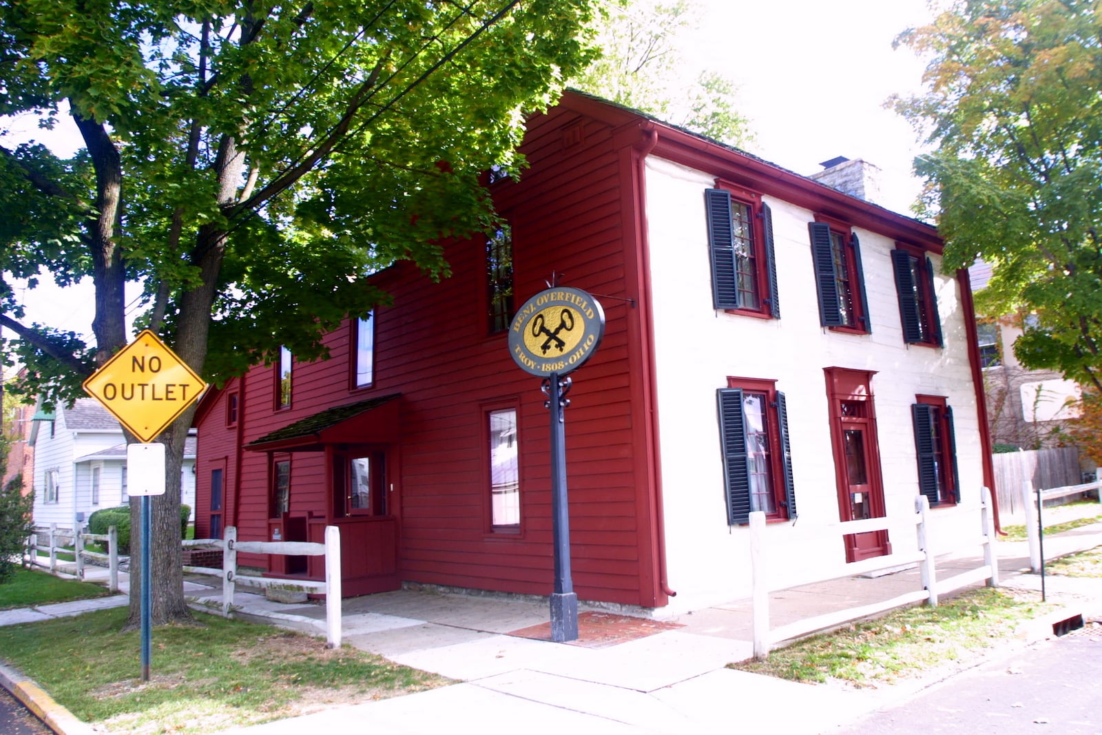 File photo of the Overfield Tavern Museum in Troy, years before the late 2024 fire.