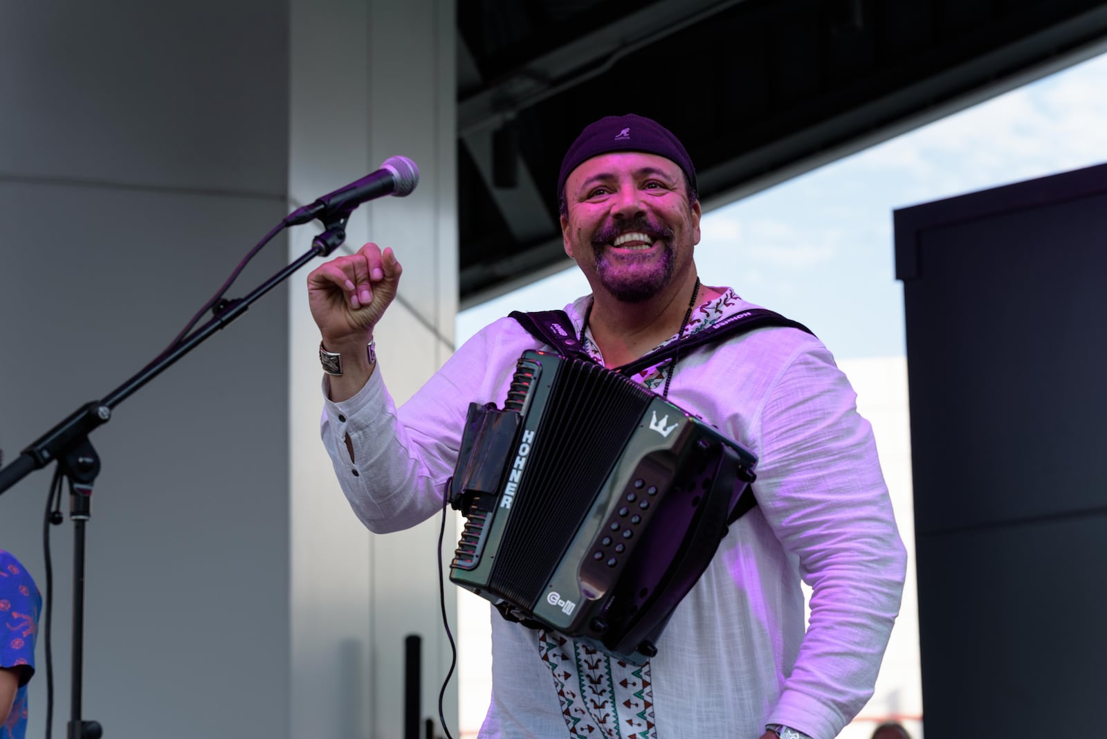 Louisiana-based two-time Grammy Award winners Terrance Simien & The Zydeco Experience played a free concert at Levitt Pavilion in downtown Dayton on Saturday, July 9, 2022. Simien and his band will return to Levitt Pavilion on July 19. TOM GILLIAM / CONTRIBUTING PHOTOGRAPHER