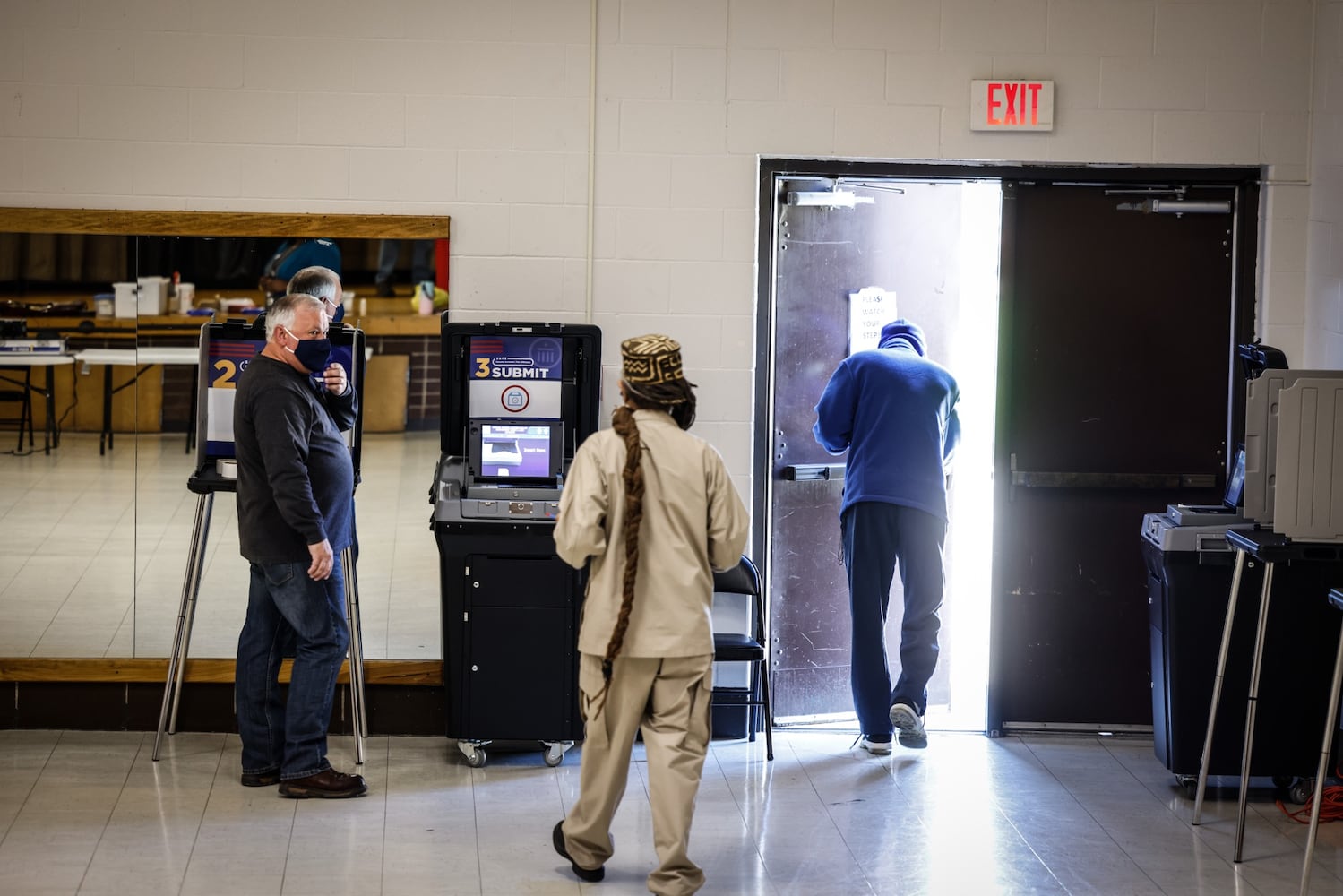 Dayton voters at Northwest Recreation Center