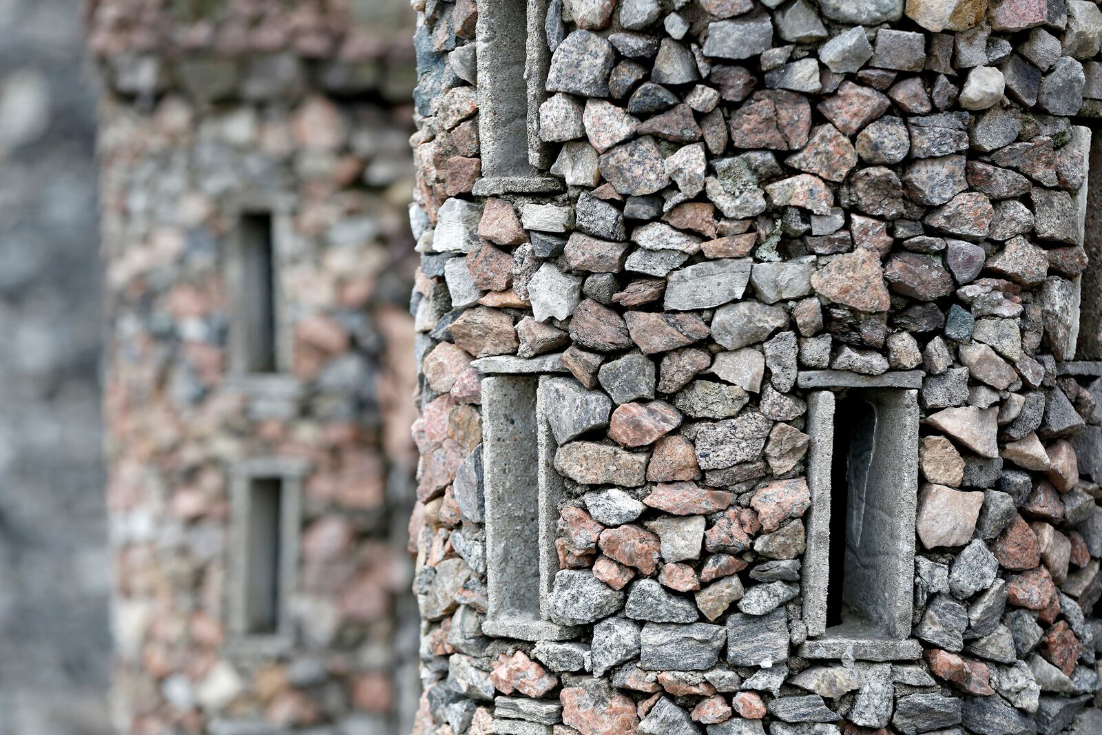 It is estimated hundreds of thousands of stones were used to create the Hartman Rock Garden in Springfield.  LISA POWELL / STAFF