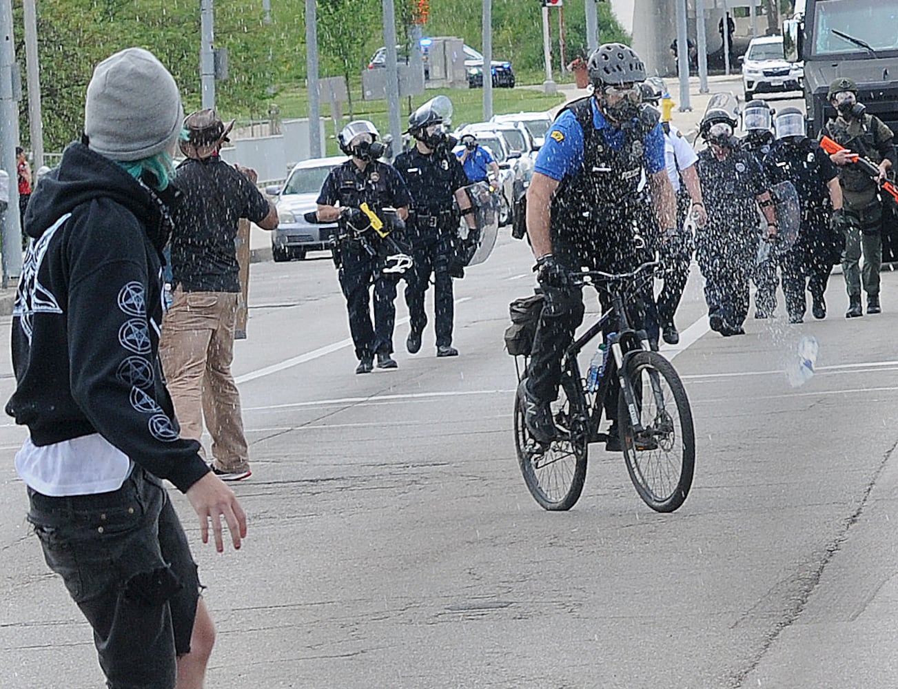 PHOTOS: Hundreds gather for protest in Dayton