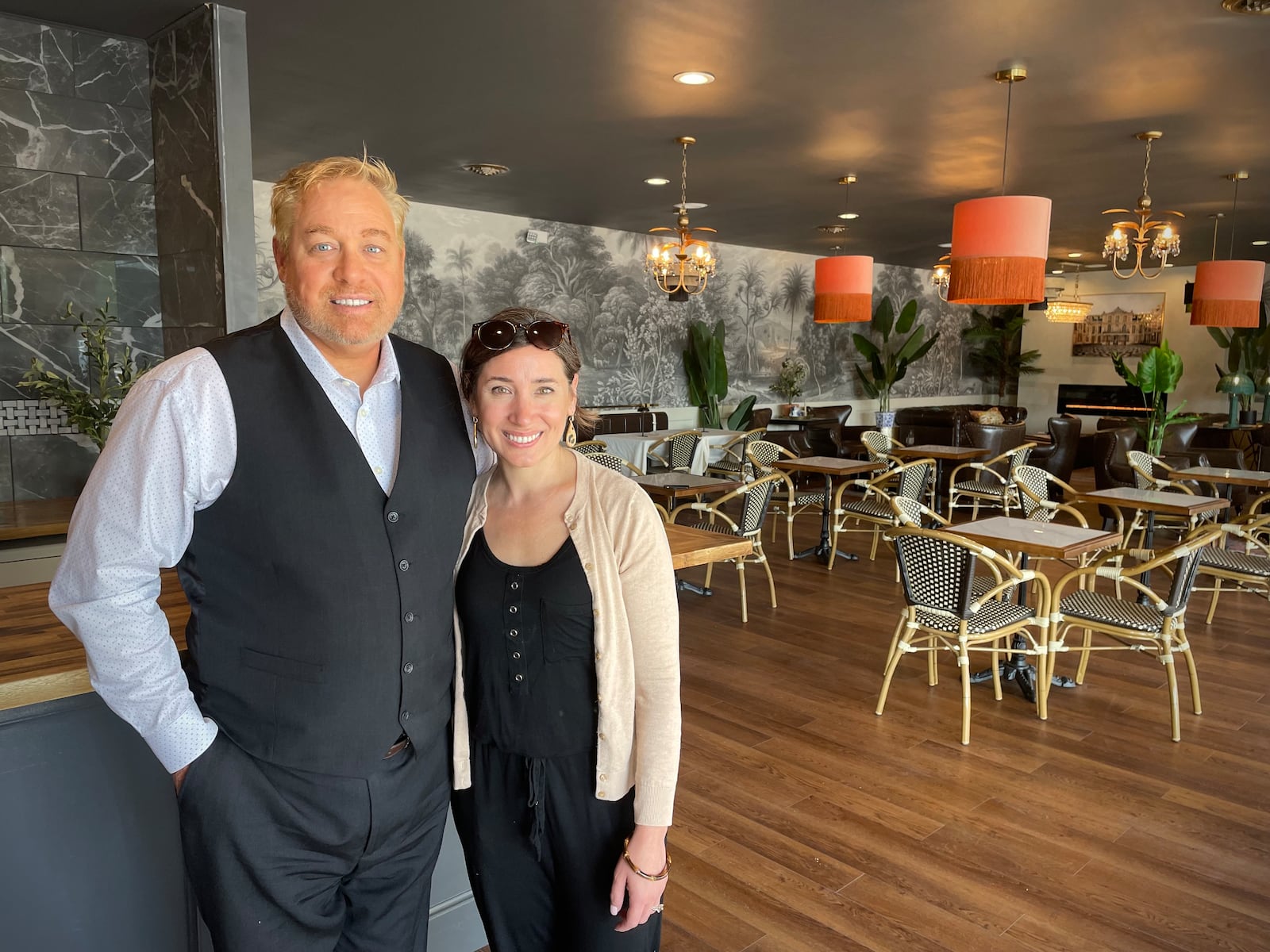 Socialite Cafe, a European-style cafe with coffee, tea, soup, salad, sandwiches and more, is located at 4011 Marshall Road in Kettering behind Speedway. Pictured are Owners Scott and Rebekah Allendevaux. NATALIE JONES/STAFF