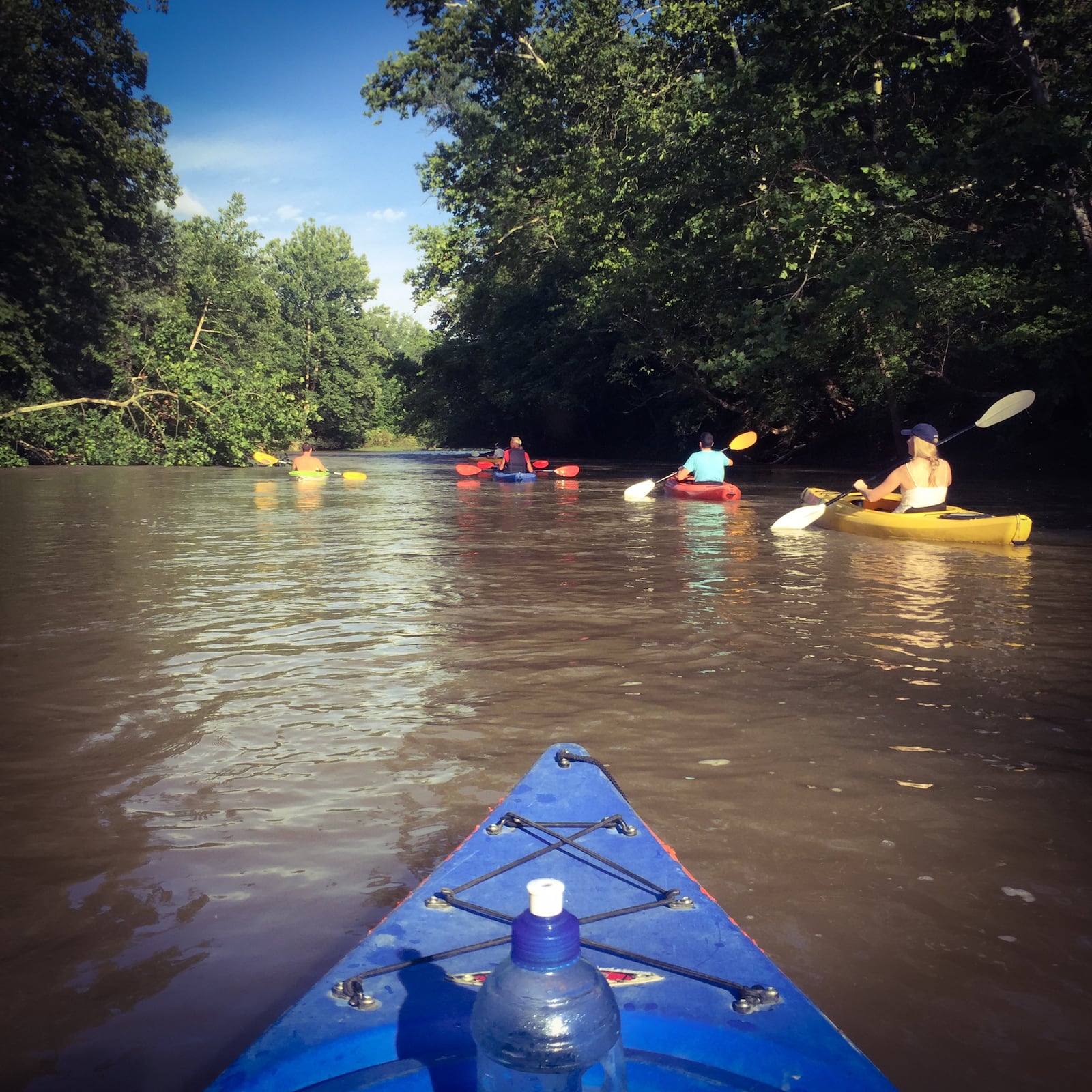 Kayaking on a Mudlick Tap House float. ALEXIS LARSEN/CONTRIBUTED