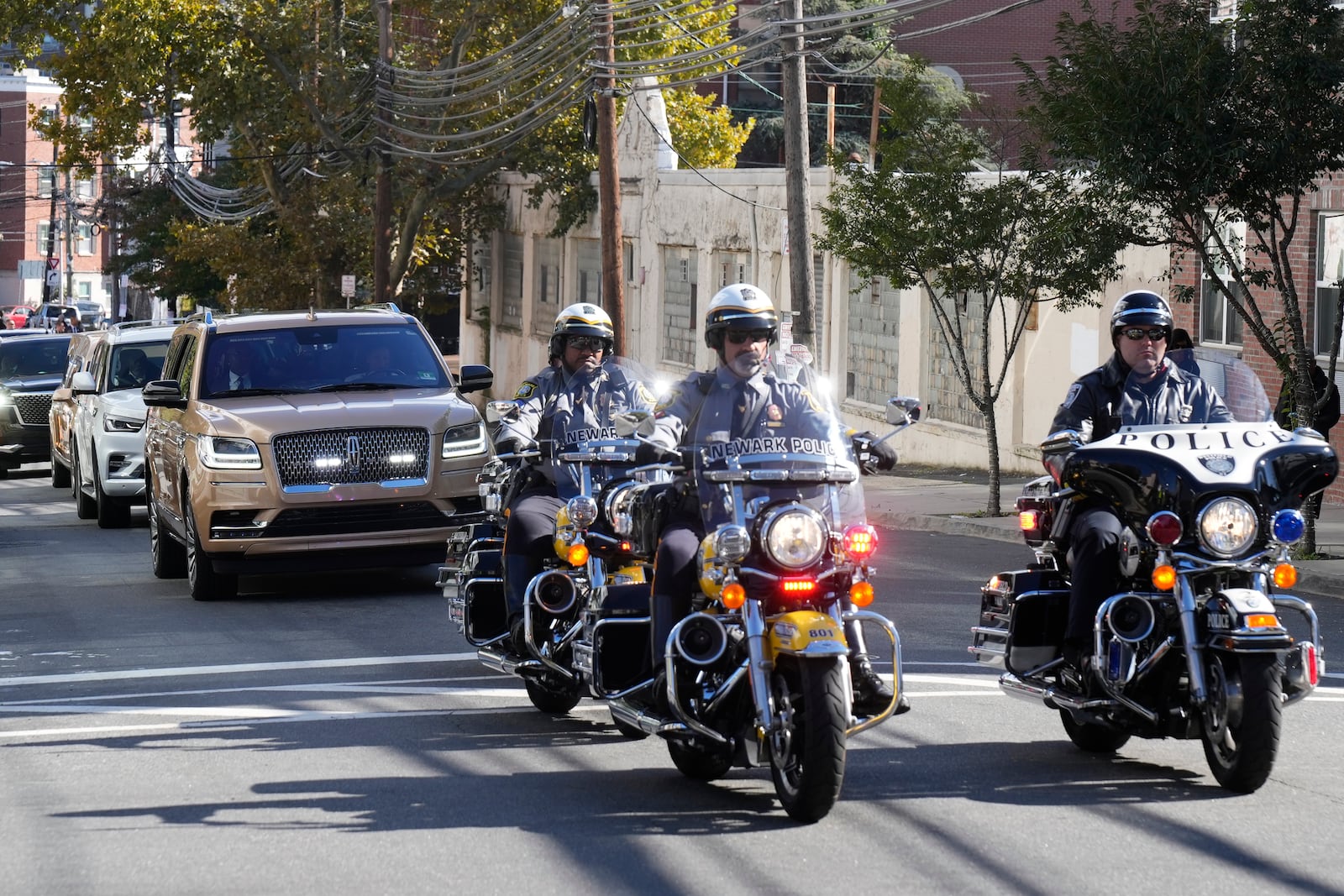 Attendees depart a ceremony celebrating the life of Cissy Houston on Thursday, Oct. 17, 2024, at the New Hope Baptist Church in Newark, N.J. (Photo by Charles Sykes/Invision/AP)