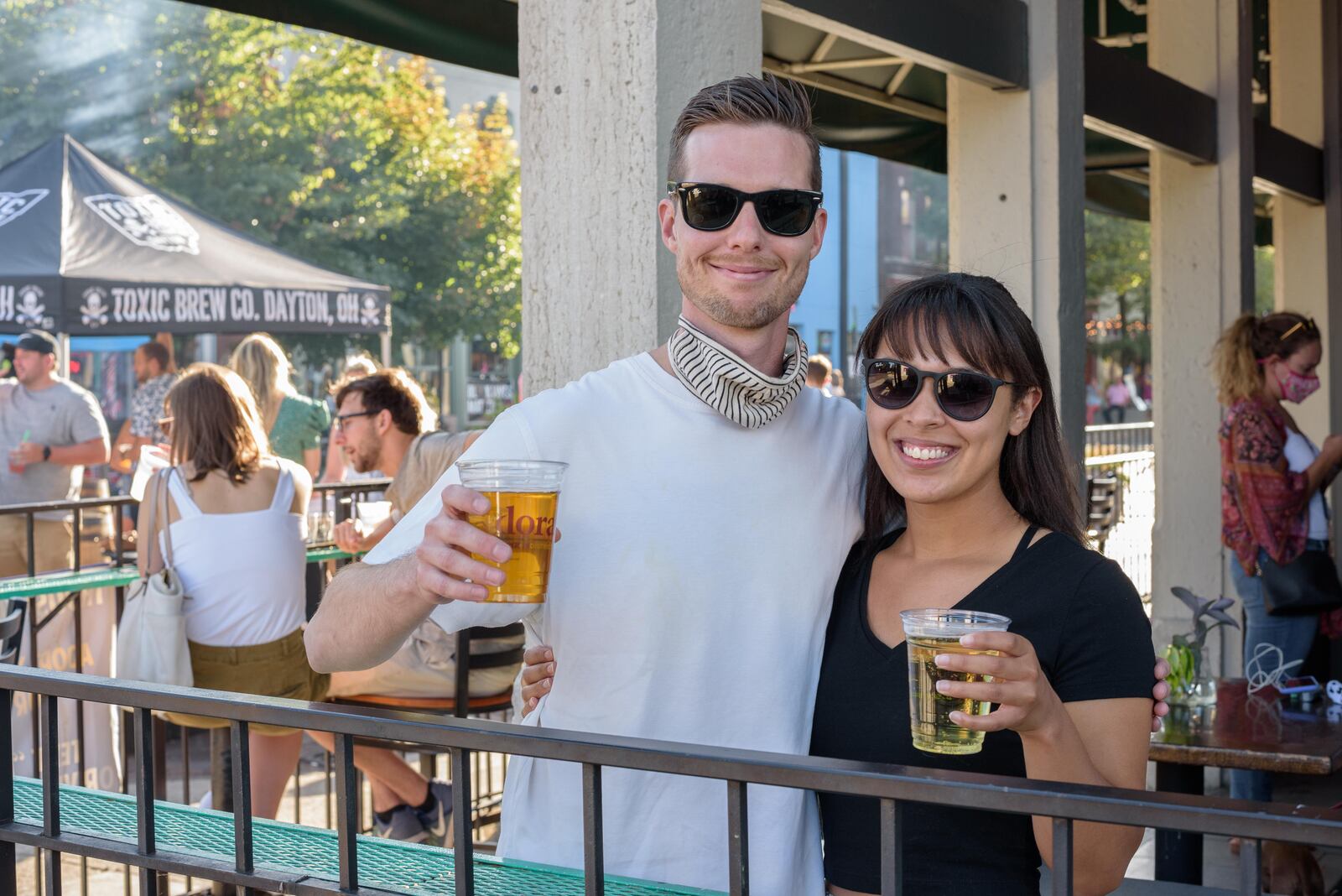 The Oregon District's Out on 5th weekend events, where the street is closed to vehicle traffic, are combined with the Designated Outdoor Refreshment Area (DORA) that launched in September 2020. TOM GILLIAM/CONTRIBUTING PHOTOGRAPHER