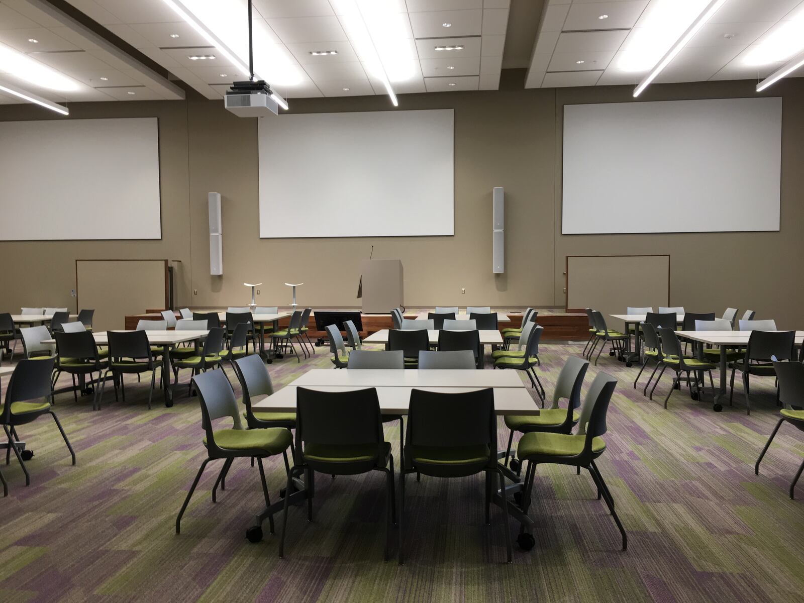 Founders Hall is CareSource’s first large event room. 