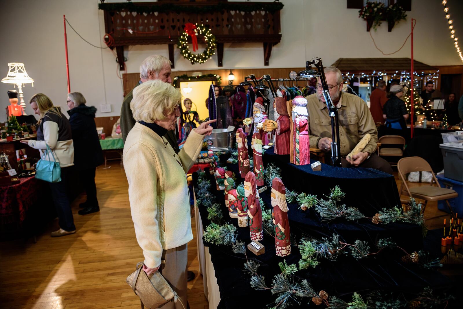 The Christkindlmarkt is an annual German Bazaar hosted by the Dayton Liederkranz-Turner German Club in downtown Dayton. This year’s bazaar was a two-day event held at the Liederkranz building, 1400 E. Fifth St., on Saturday, Dec. 8 and Sunday, Dec. 9. TOM GILLIAM / CONTRIBUTING PHOTOGRAPHER