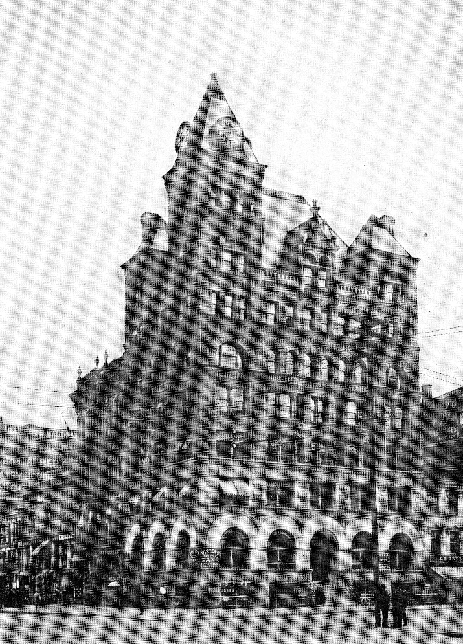 The Callahan Bank Building at Third and Main streets in downtown Dayton as it looked when if was built in 1892. DAYTON METRO LIBRARY LUTZENBERGER PICTURE COLLECTION