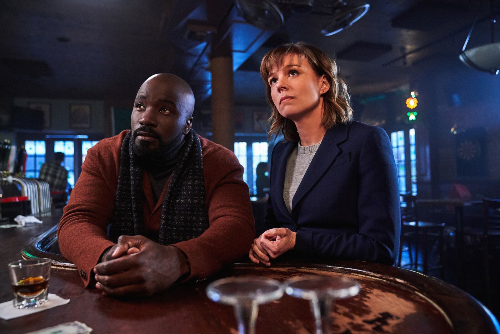 EVIL (Mike Colter and Katja Herbers) on CBS. (CBS Television)