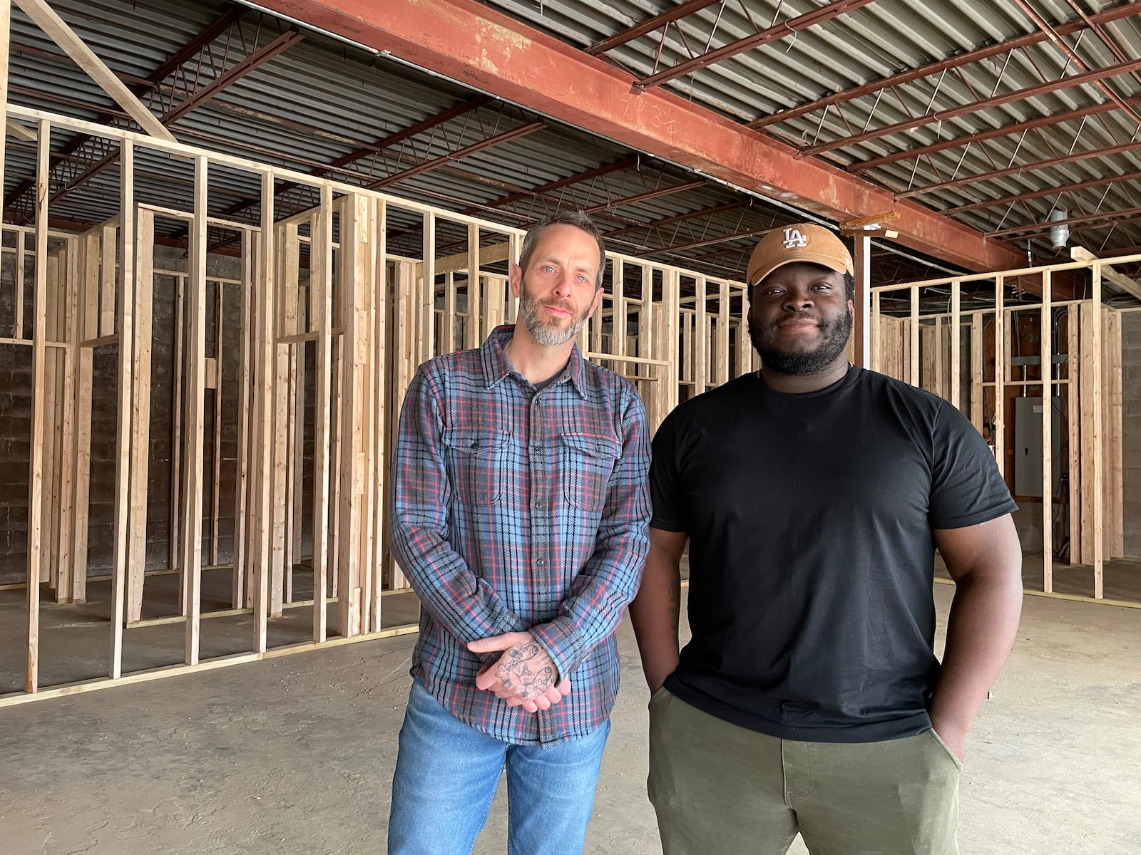 Red Bird Pizza will be located at 18 N. Second St. in Miamisburg. Pictured (left to right) are Owners Christian Clothier and Ife Olaore. NATALIE JONES/STAFF