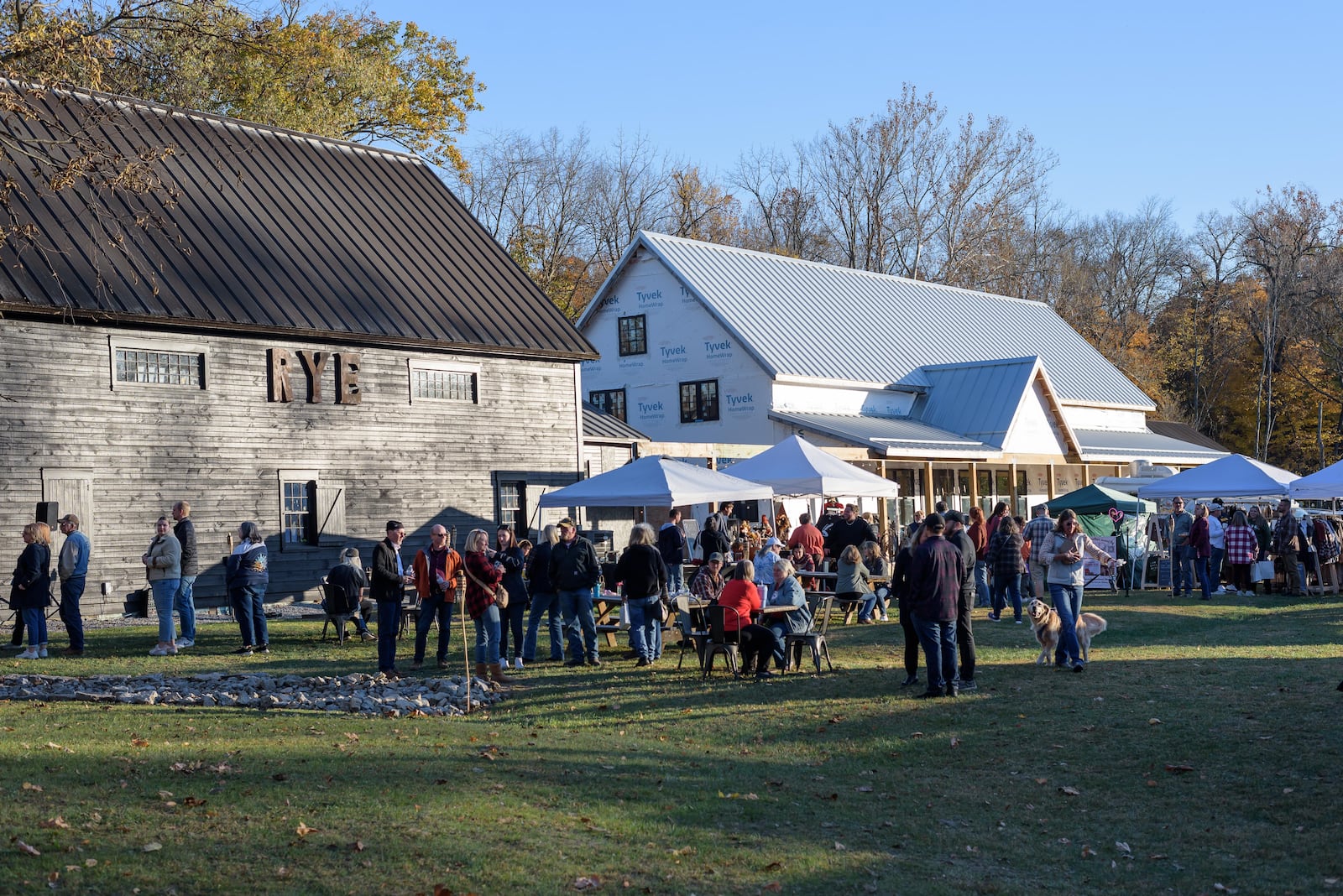 Small Town Productions hosted the Boos & Booze Mini Market at Indian Creek Distillery, located on the historic Staley Mill Farm at 7095 Staley Rd. in Miami County on Saturday, Oct. 26, 2024. Festivities included handmade items from small business vendors, food trucks, cocktails, spirit tastings, live music from Christopher Guerra, costumes and more. TOM GILLIAM/CONTRIBUTING PHOTOGRAPHER