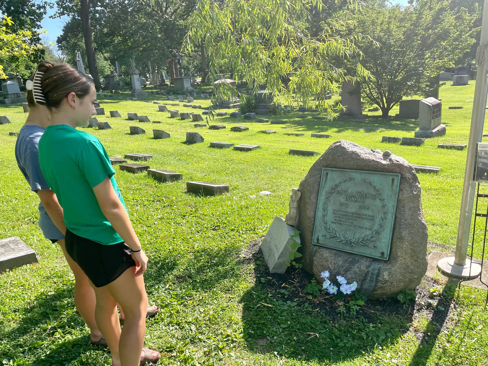 Paul Laurence Dunbar's final resting place is one of the many stops along the Woodland Historic Tour. Photo by Debbie Juniewicz